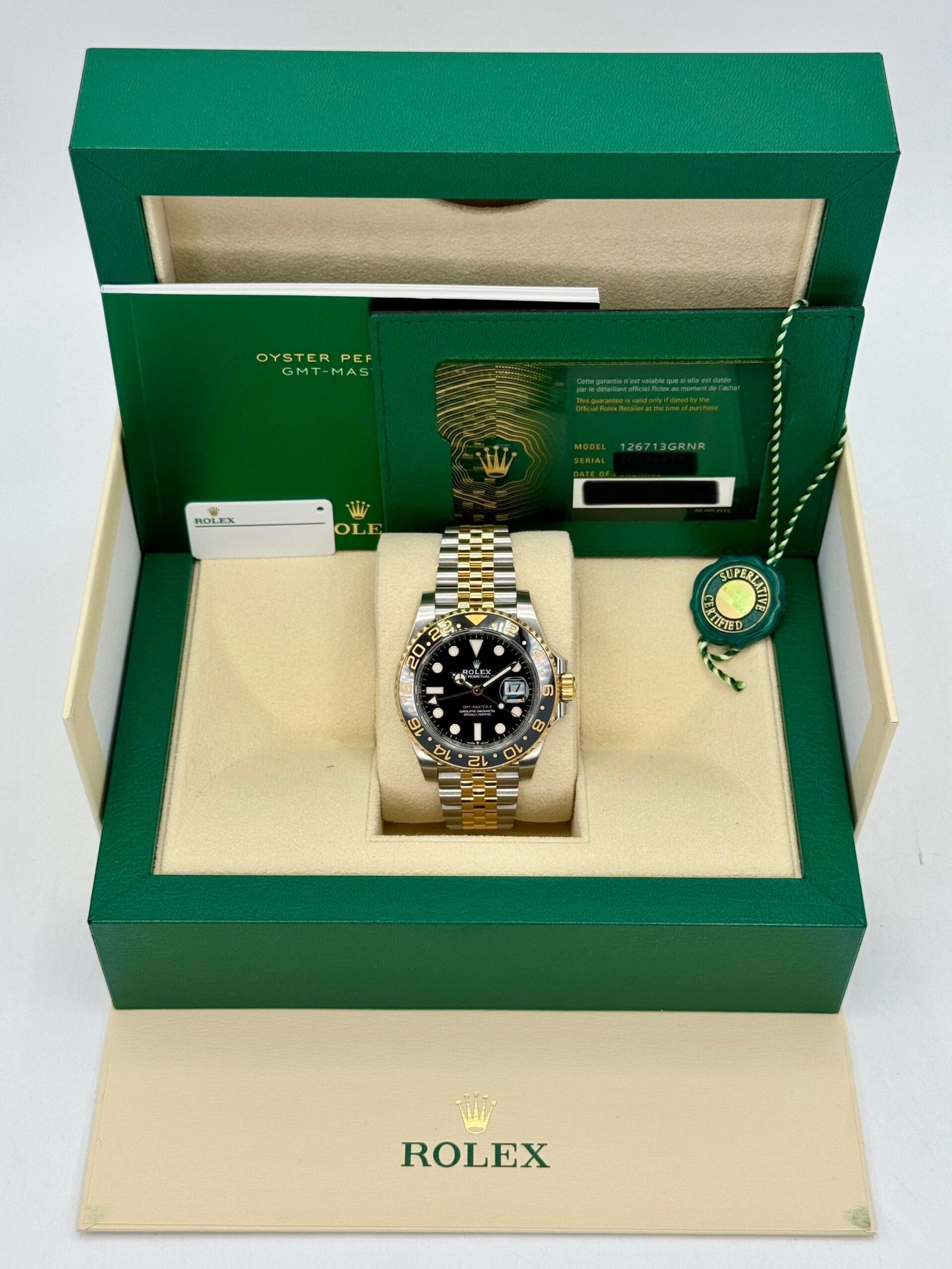2024 Rolex GMT-Master II 40mm 126713GRNR Two-Tone Jubilee Black Dial - Image 11