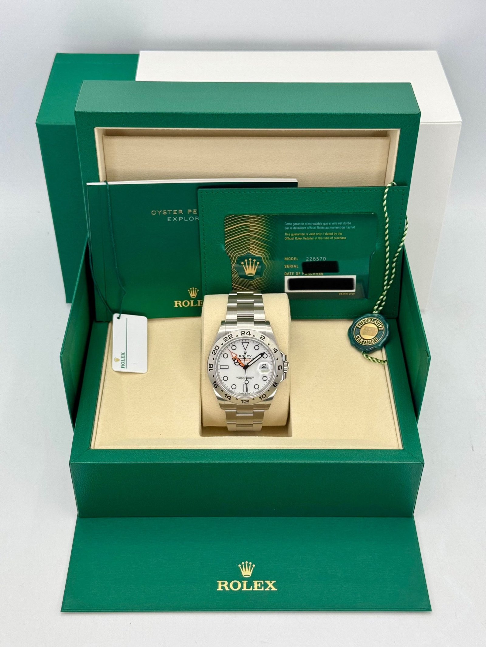 2025 Rolex Explorer II 42mm 226570 Polar White Dial (Unworn) - Image 9