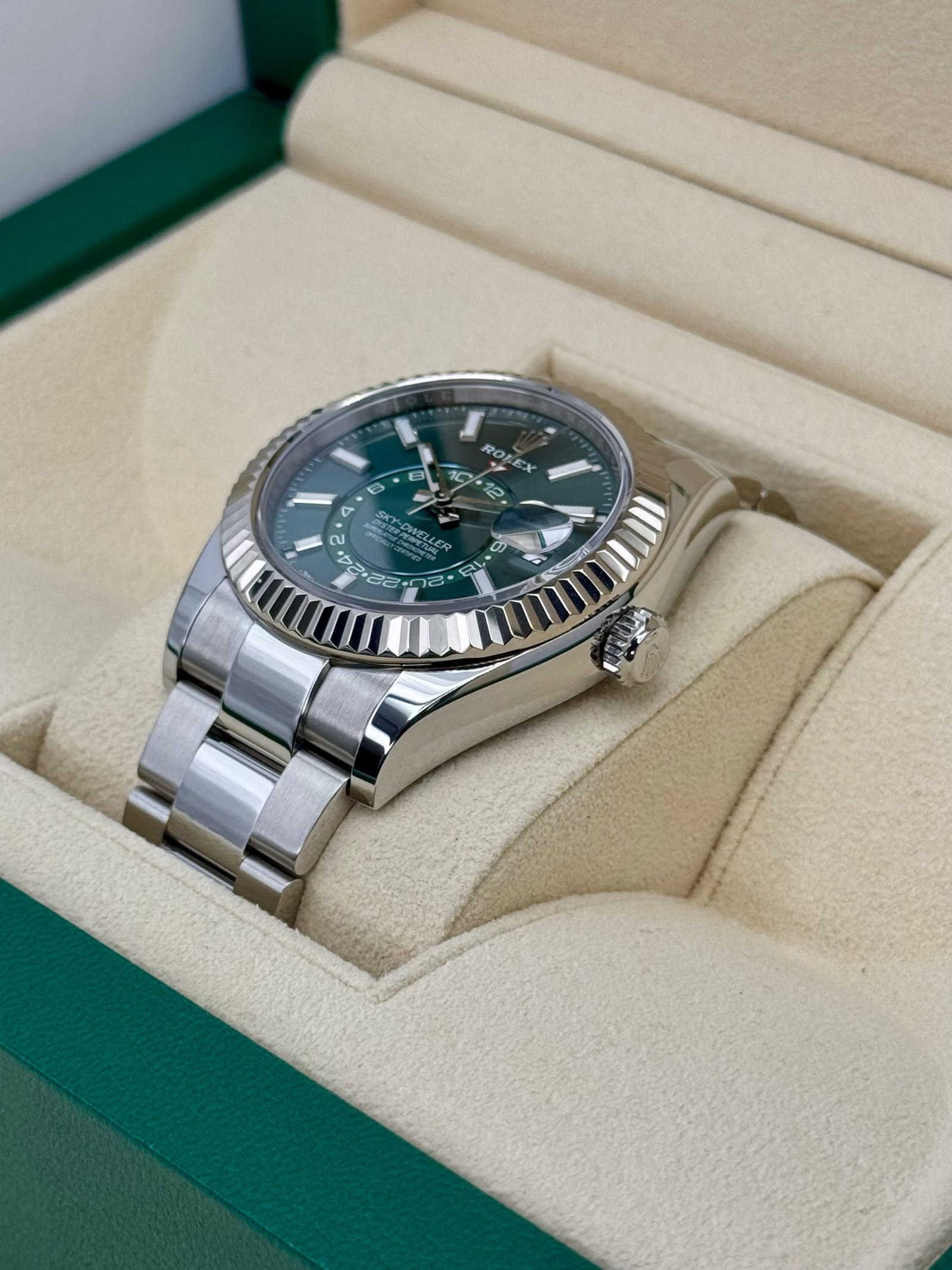 2025 Rolex Sky-Dweller 42mm 336934 Oyster Green Dial (Unworn) - Image 5