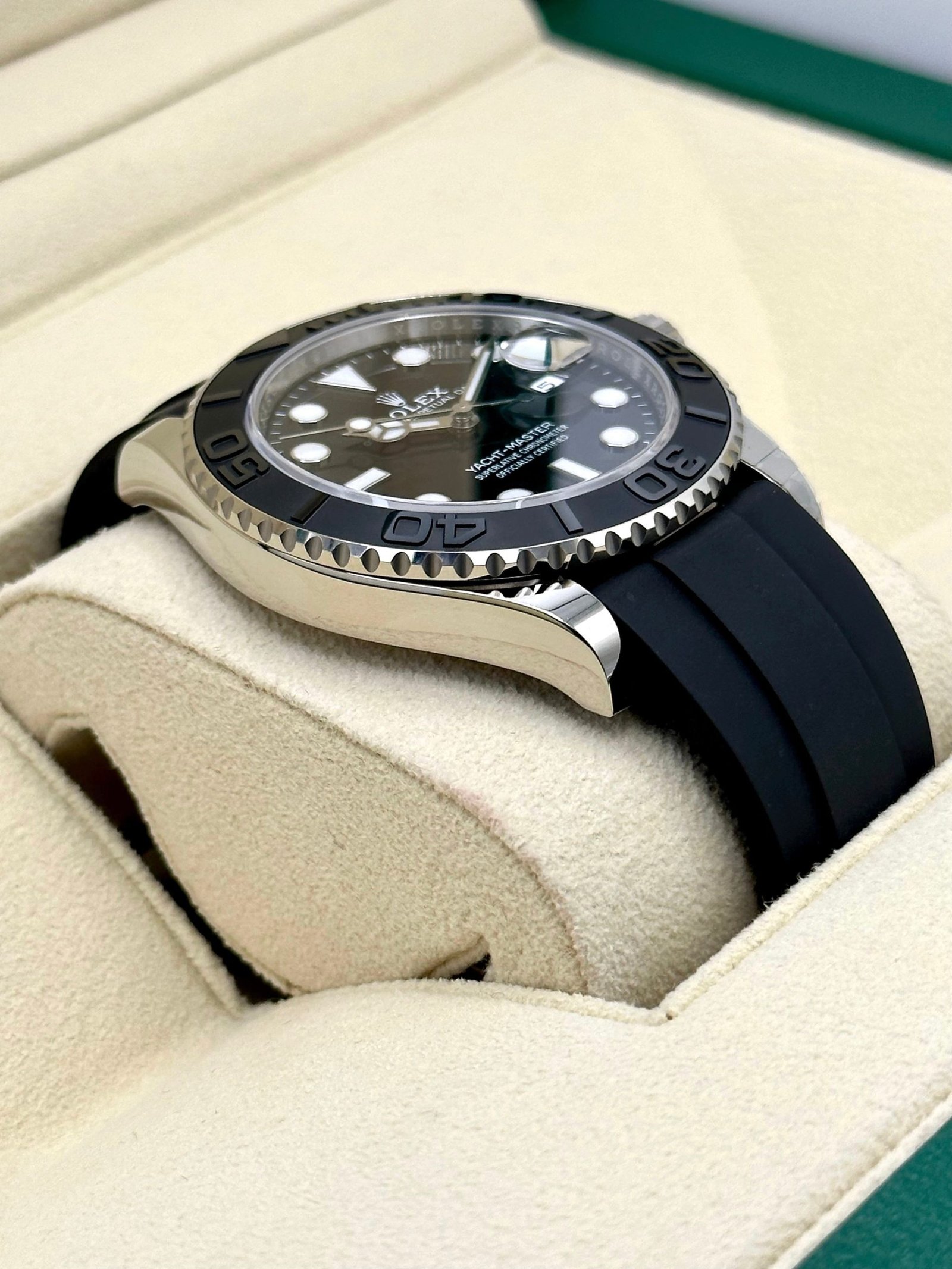 2025 Rolex Yacht-Master 42 226659 White Gold Oysterflex Black Dial (Unworn) - Image 6
