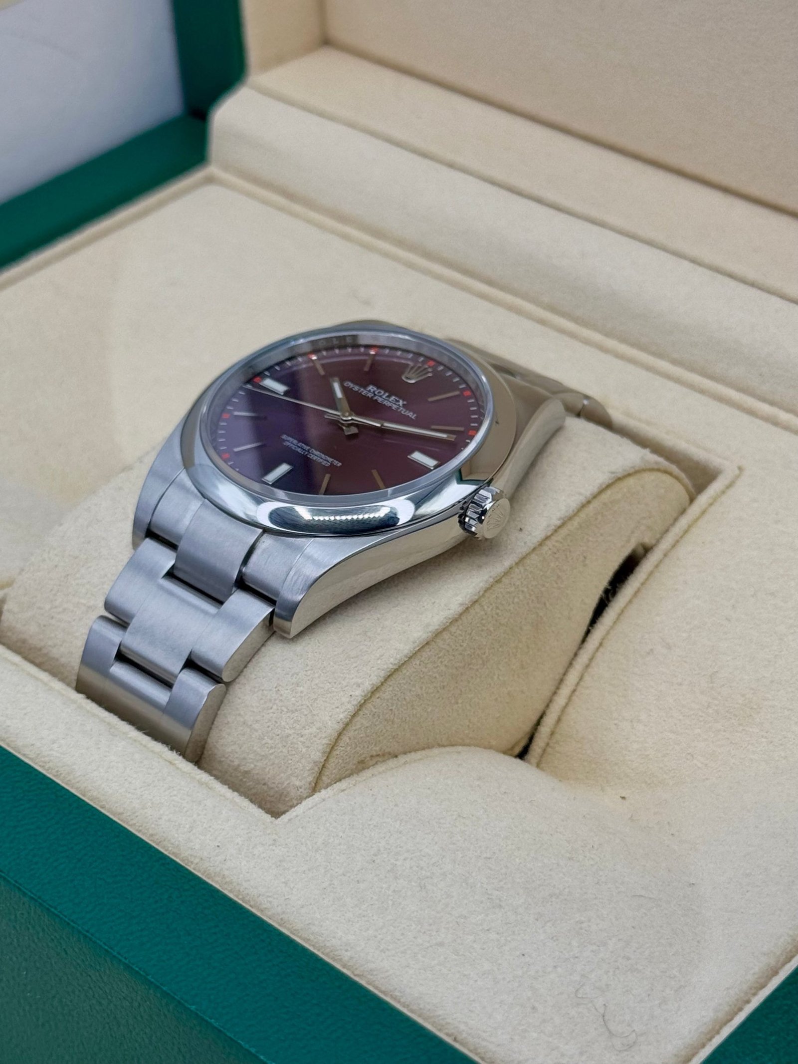 2018 Rolex Oyster Perpetual 39mm 114300 Grape Dialr - Image 5