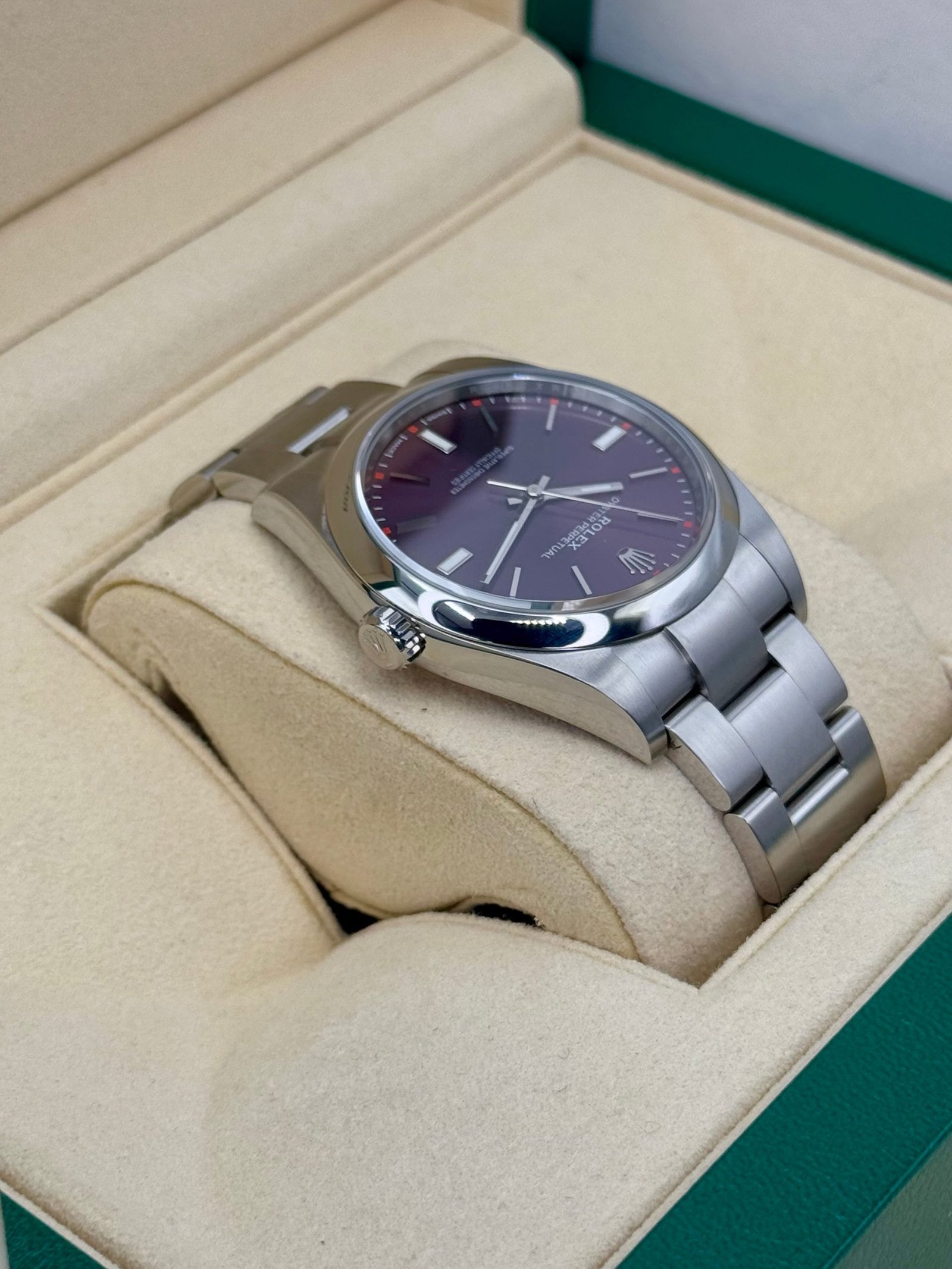2018 Rolex Oyster Perpetual 39mm 114300 Grape Dialr - Image 8