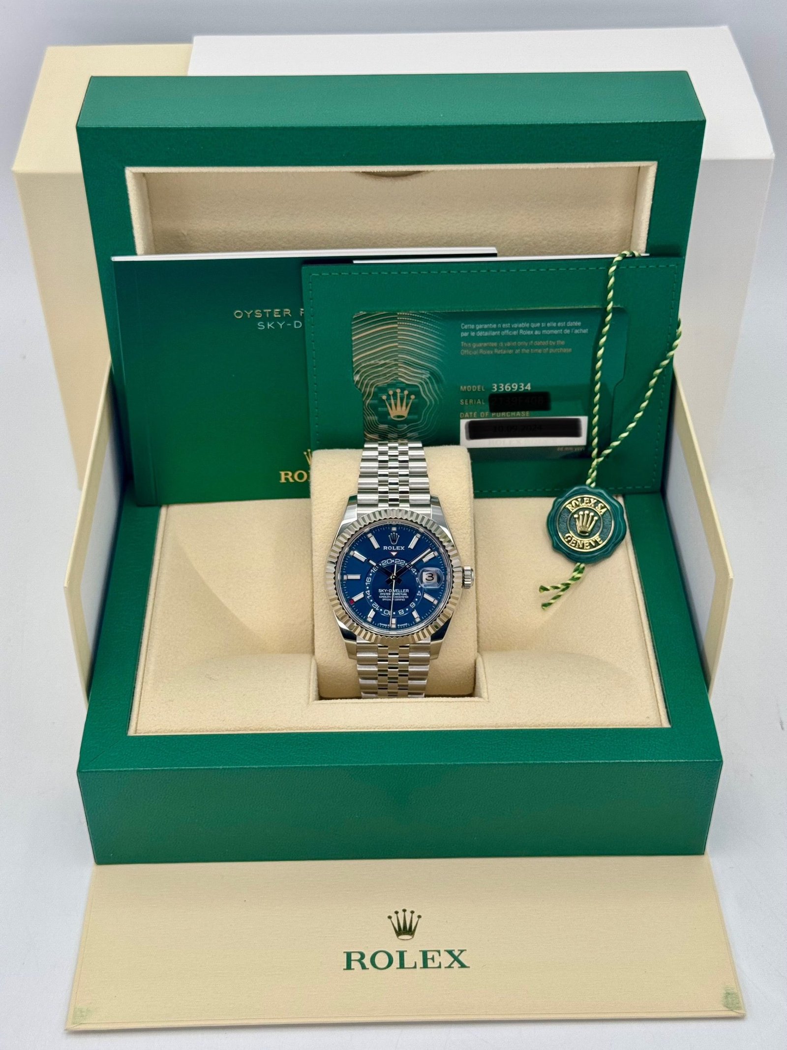 2024 Rolex Sky-Dweller 42mm 336934 Jubilee Blue Dial (Unworn) - Image 10