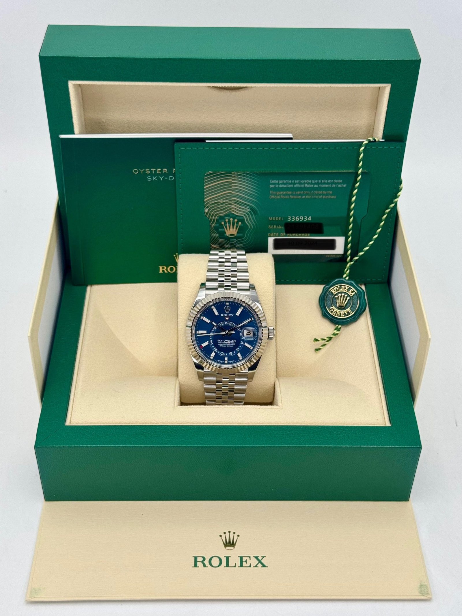2024 Rolex Sky-Dweller 42mm 336934 Jubilee Blue Dial (Unworn) - Image 9
