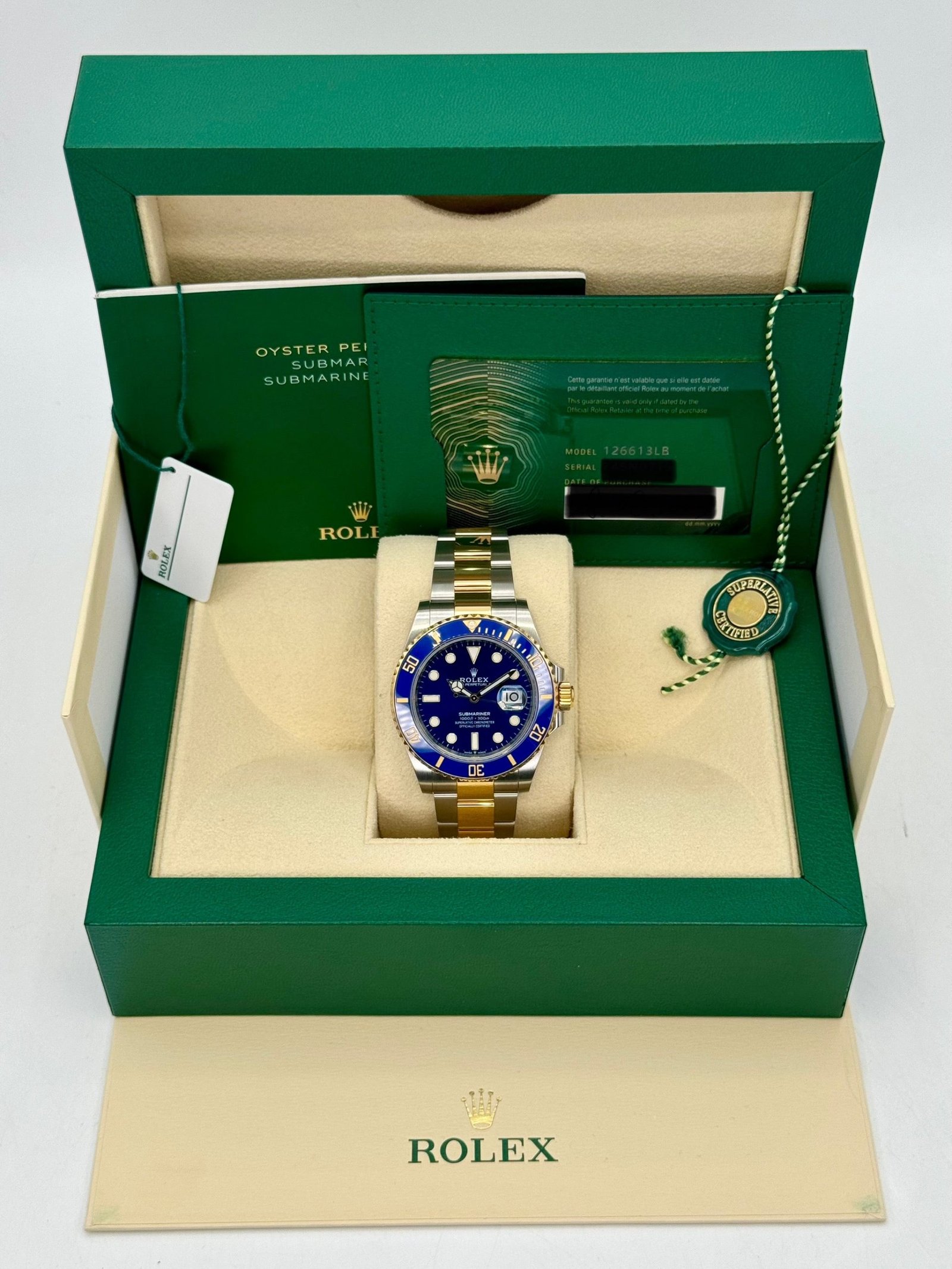 2023 Rolex Submariner “Bluesy” 41mm 126613LB Two-Tone Blue Dial - Image 11