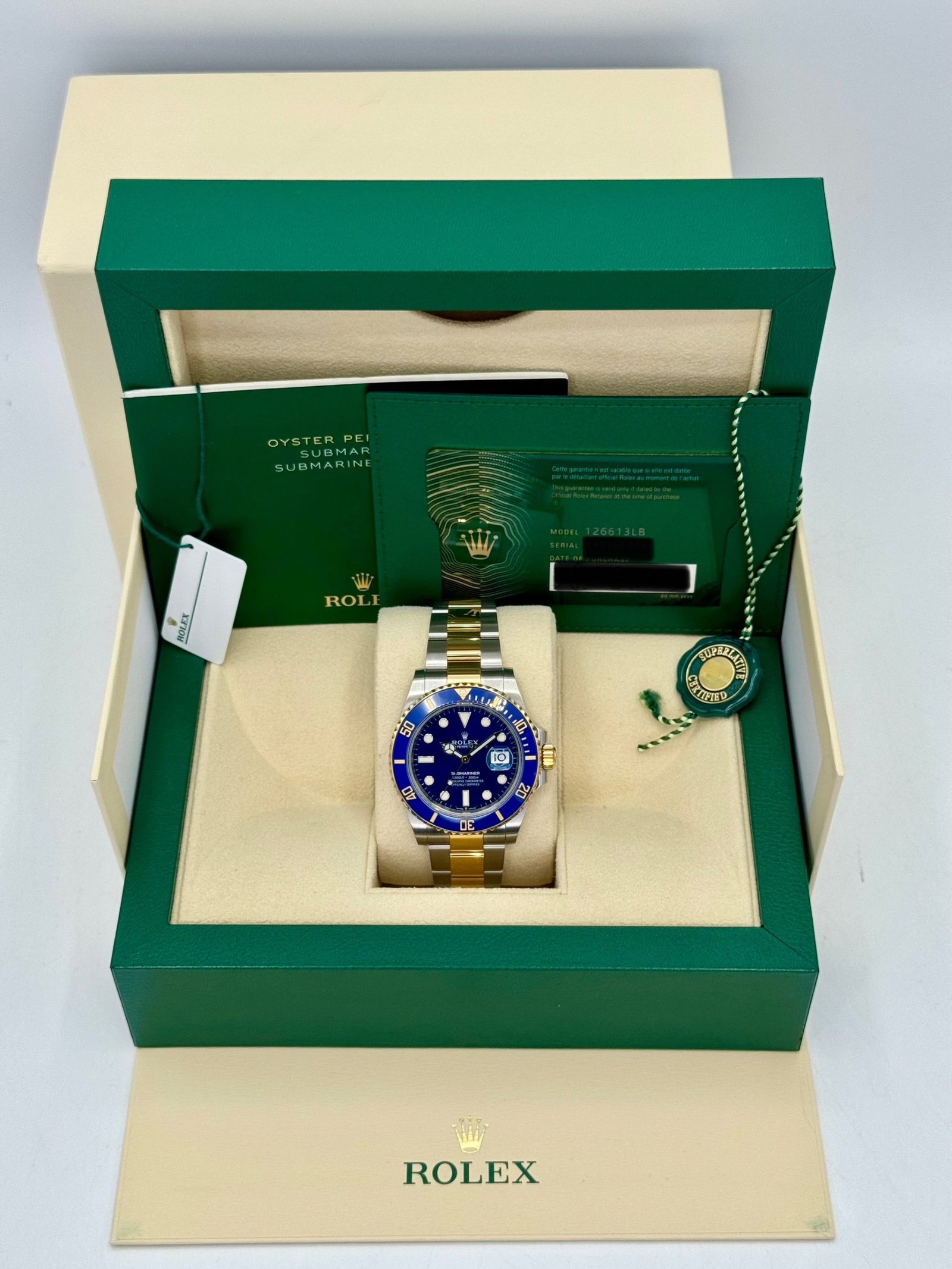 2023 Rolex Submariner “Bluesy” 41mm 126613LB Two-Tone Blue Dial - Image 12