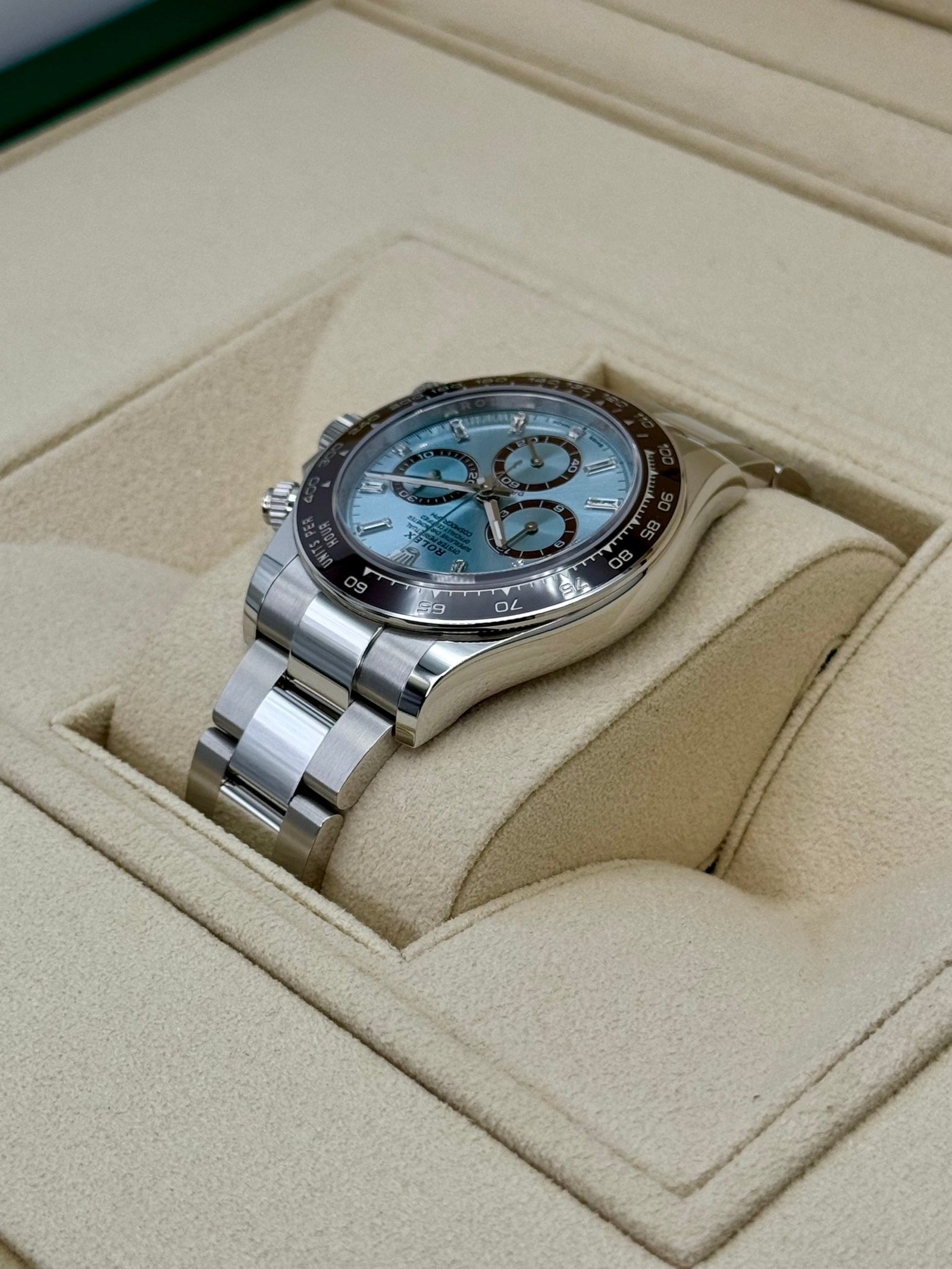 Rolex Daytona 40mm 126506 Platinum Ice Blue Diamond Baguette Dial (Unworn) - Image 7