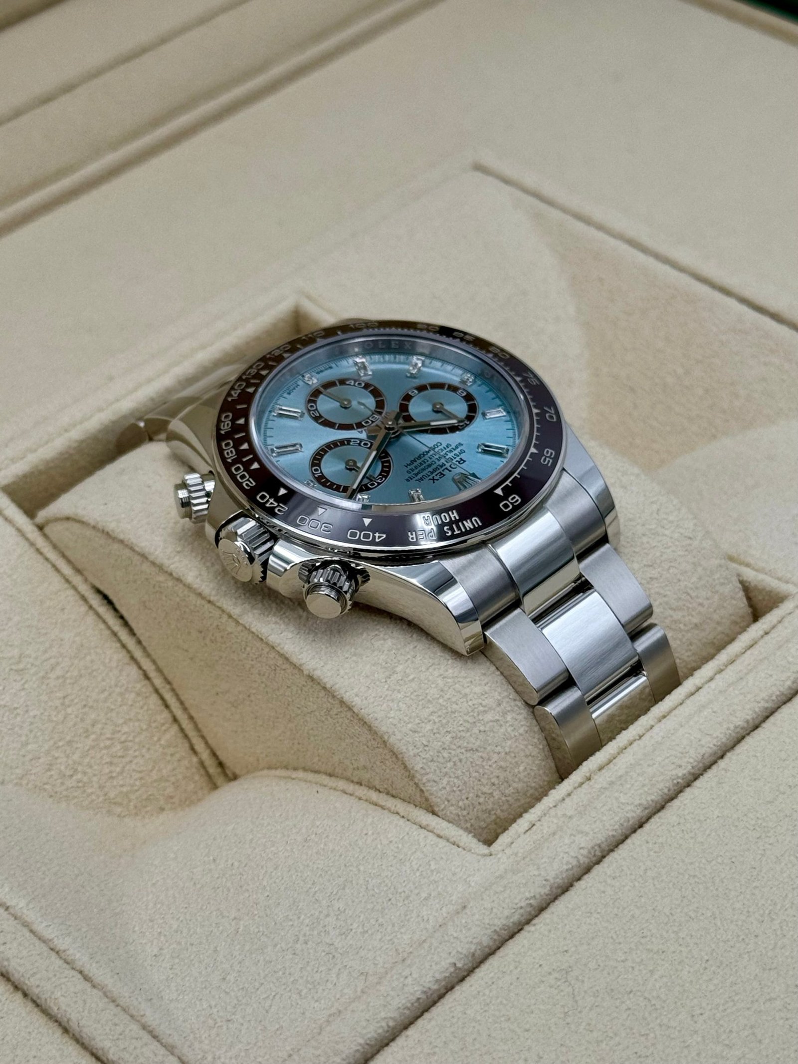 Rolex Daytona 40mm 126506 Platinum Ice Blue Diamond Baguette Dial (Unworn) - Image 8