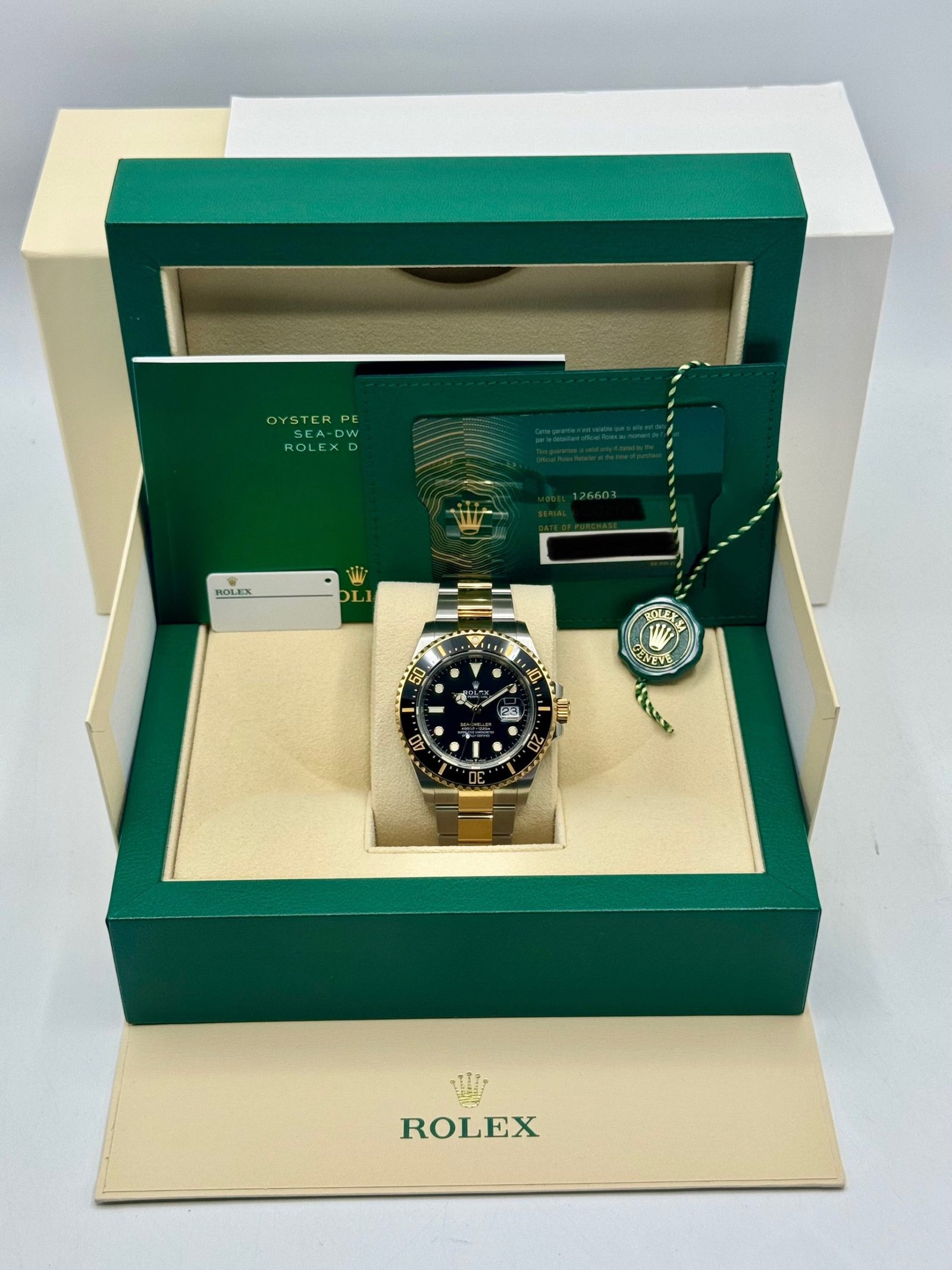 2022 Rolex Sea-Dweller 43mm 126603 Two-Tone Black Dial - Image 12