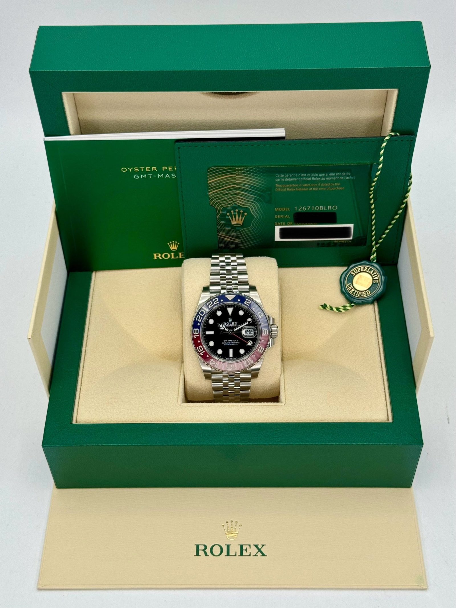 2024 Rolex GMT-Master II “Pepsi” 40mm 126710BLRO Jubilee (Unworn) - Image 9