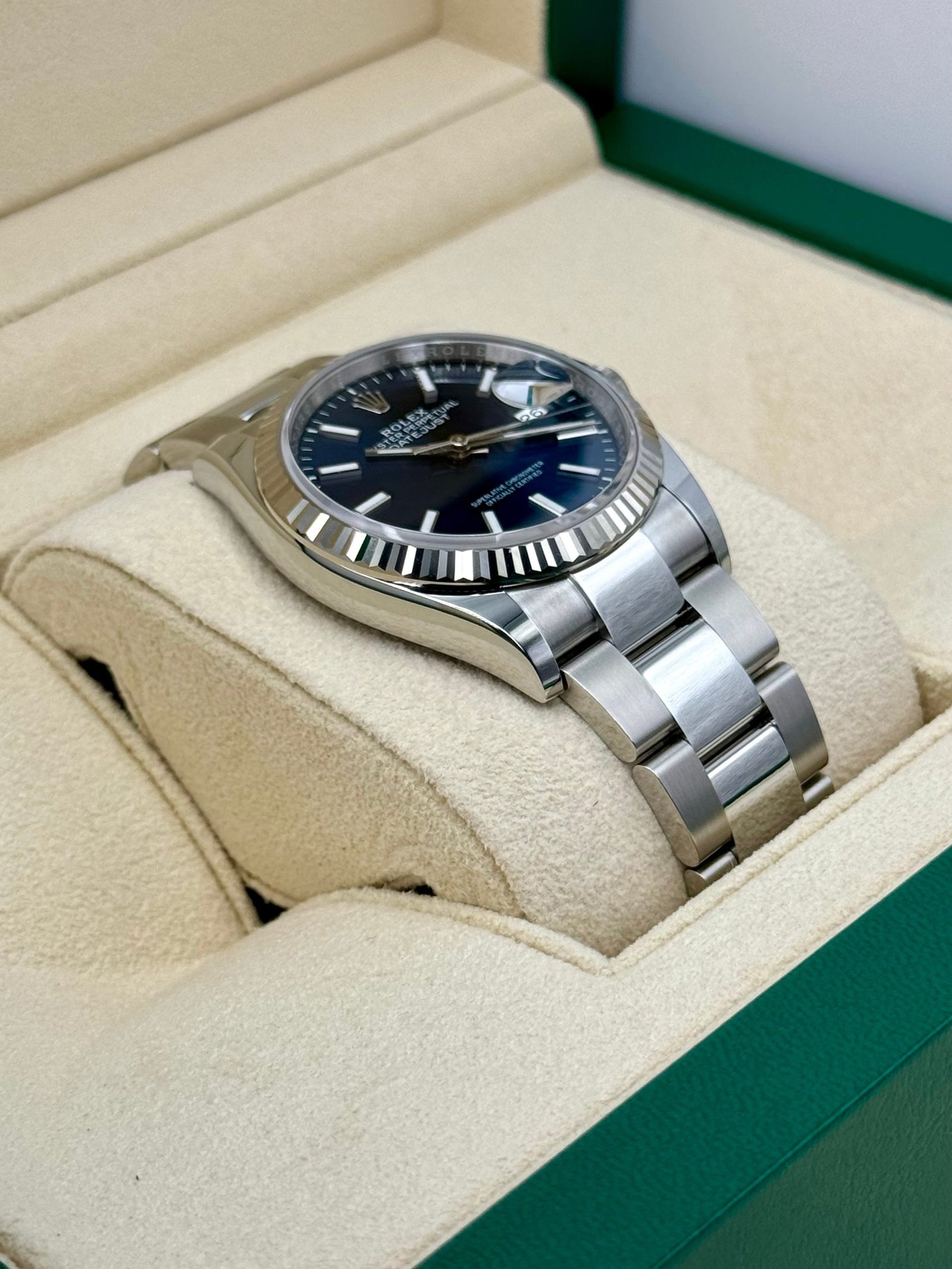 2024 Rolex Datejust 36mm 126234 Stainless Steel Oyster Blue Dial (Unworn) - Image 6