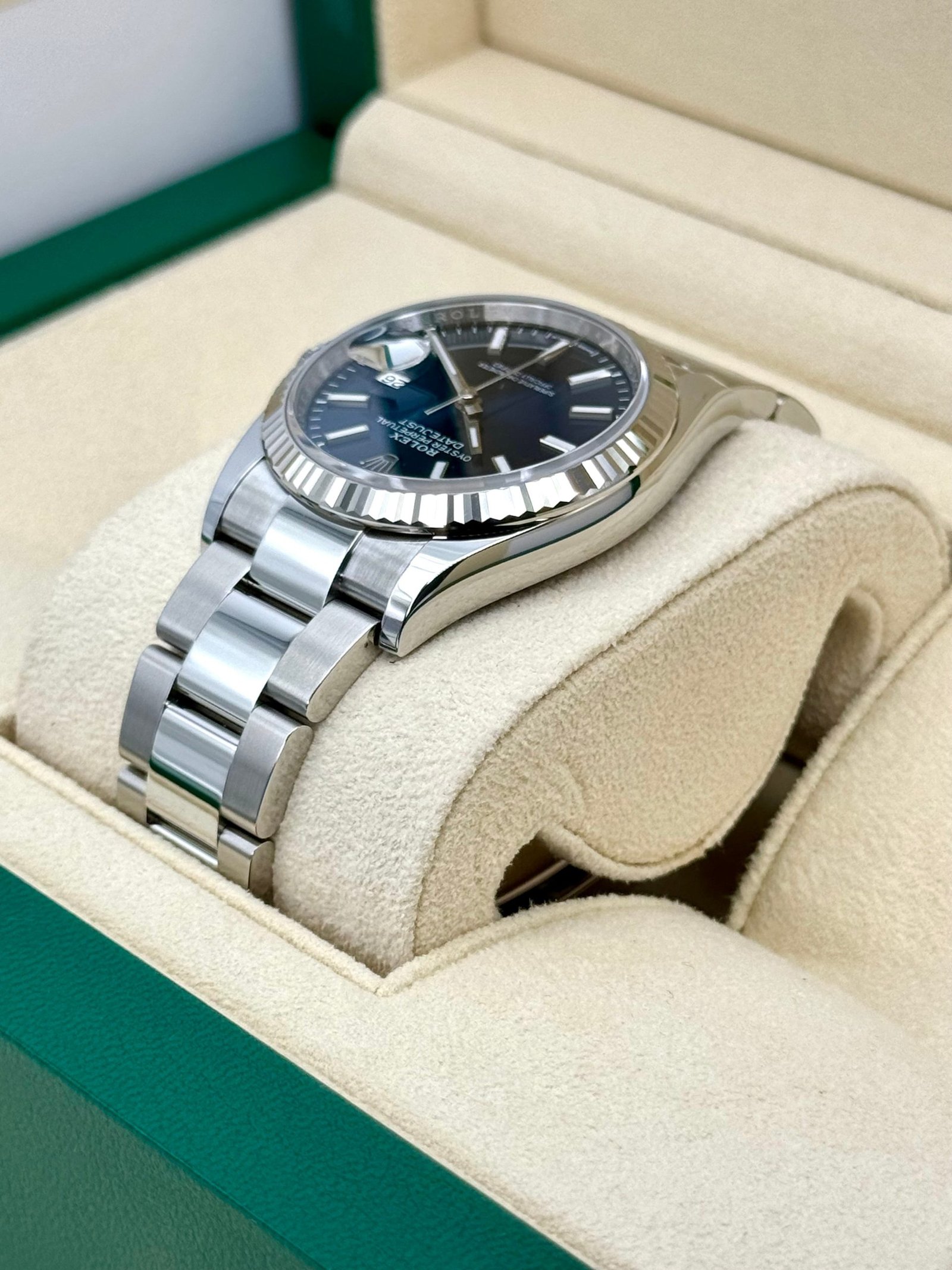 2024 Rolex Datejust 36mm 126234 Stainless Steel Oyster Blue Dial (Unworn) - Image 7