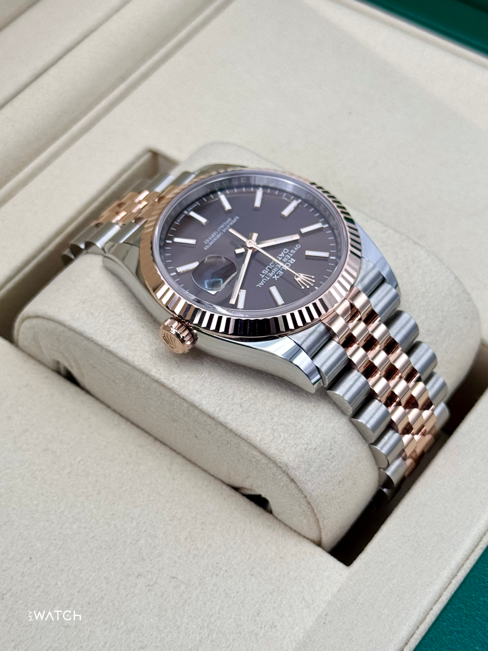 2025 Rolex Datejust 36mm 126231 Two-Tone Jubilee Chocolate Dial (Unworn) - Image 8
