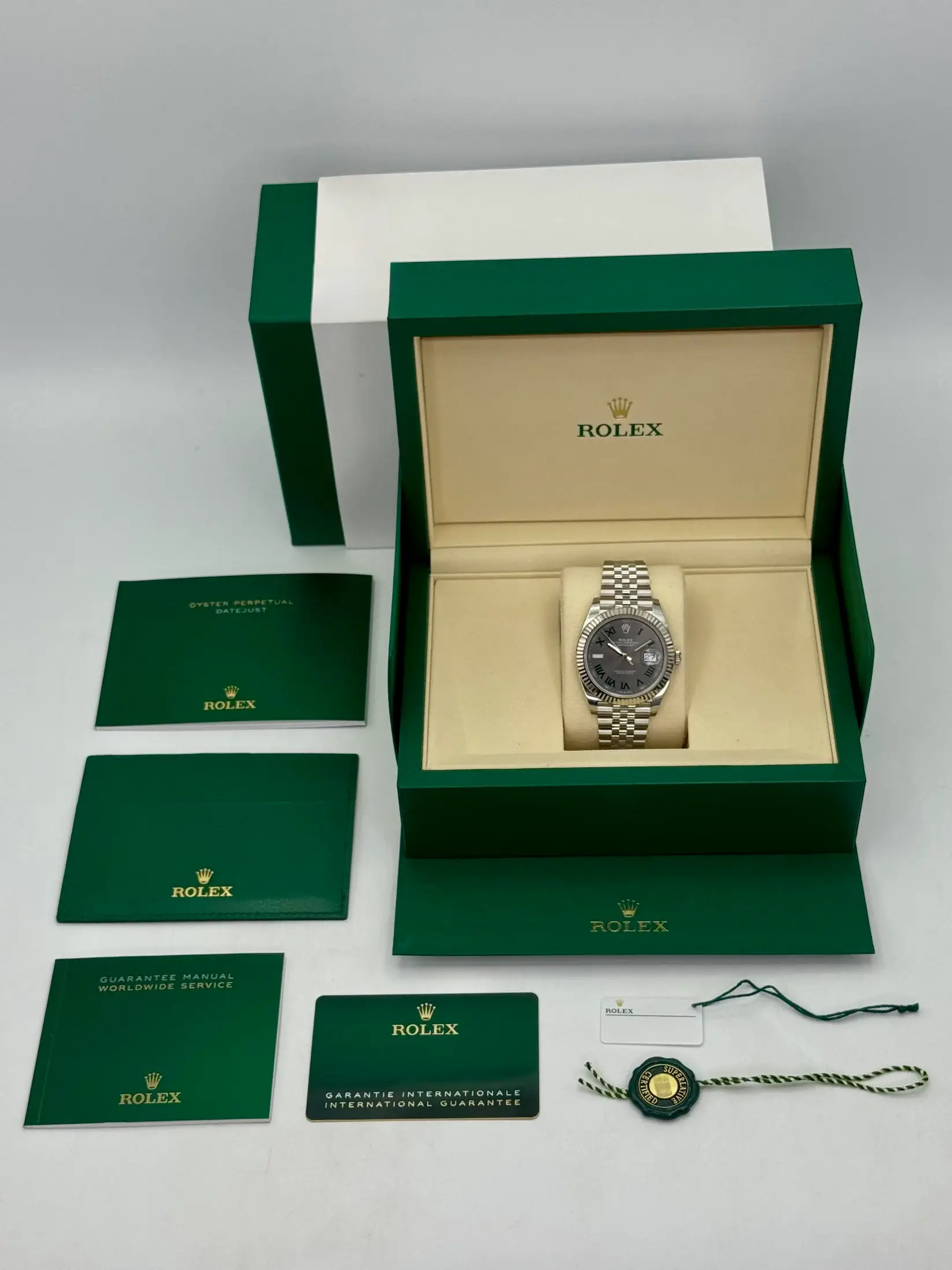 2026 Rolex Datejust 41mm 126334 Jubilee Wimbledon Dial (Unworn) - Image 12