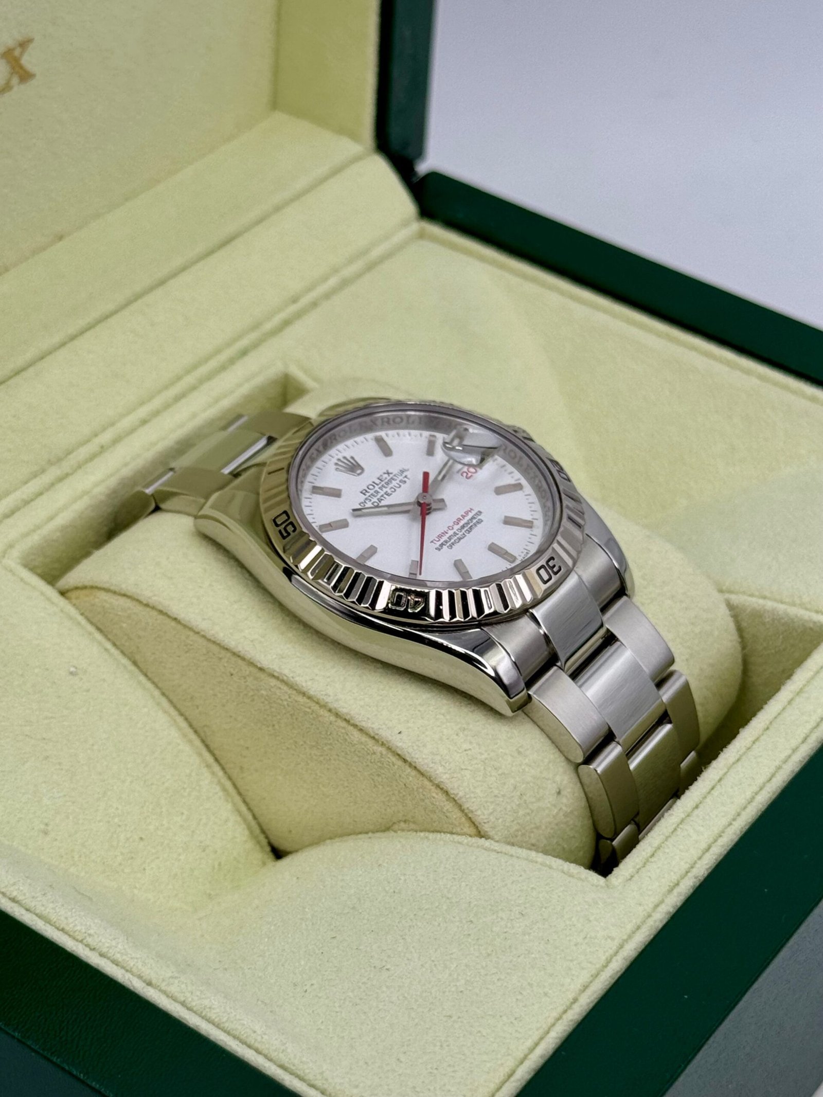 2005 Rolex Datejust Turn-O-Graph 36mm 116264 Oyster White Dial - Image 4