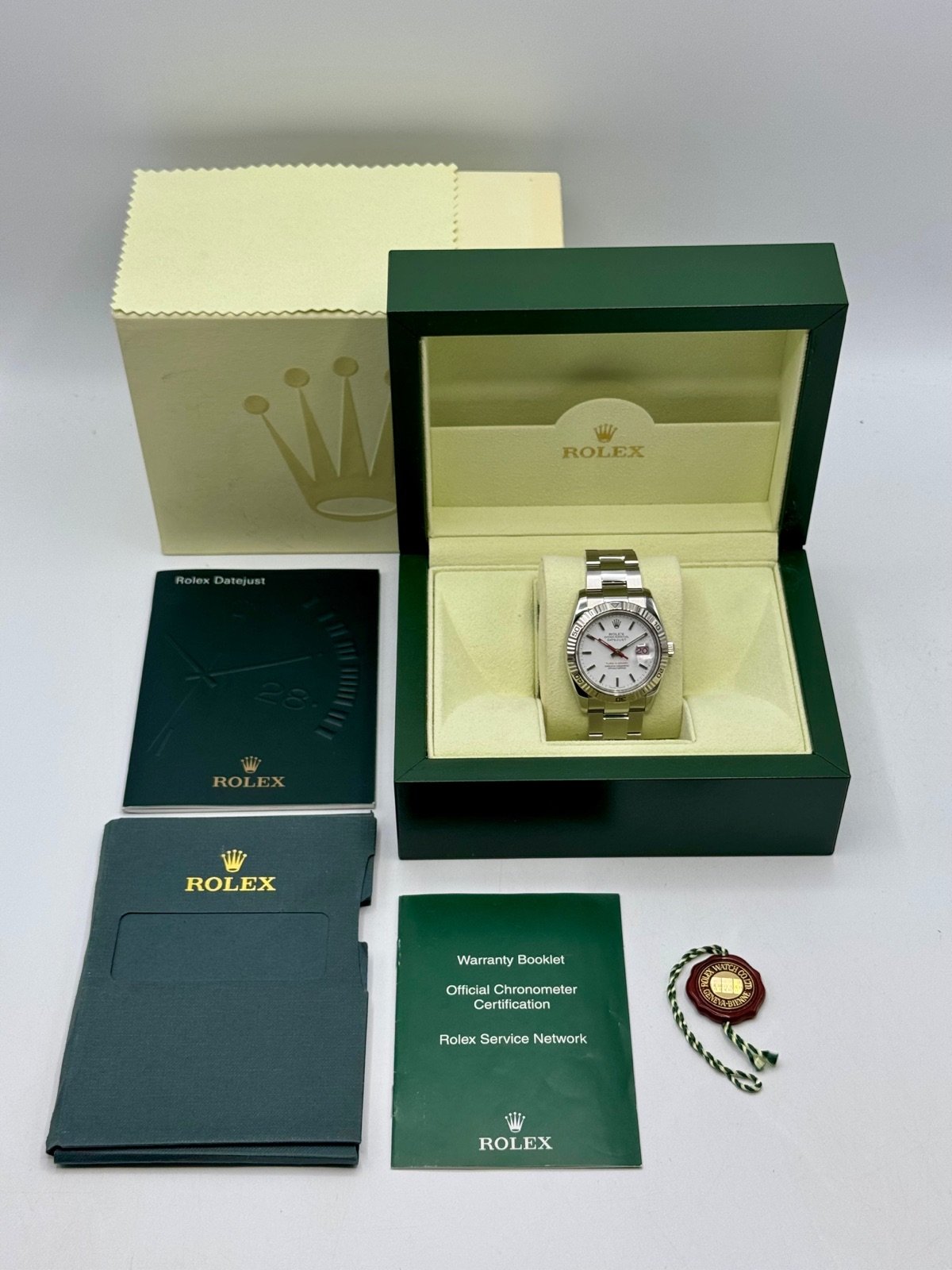 2005 Rolex Datejust Turn-O-Graph 36mm 116264 Oyster White Dial - Image 9