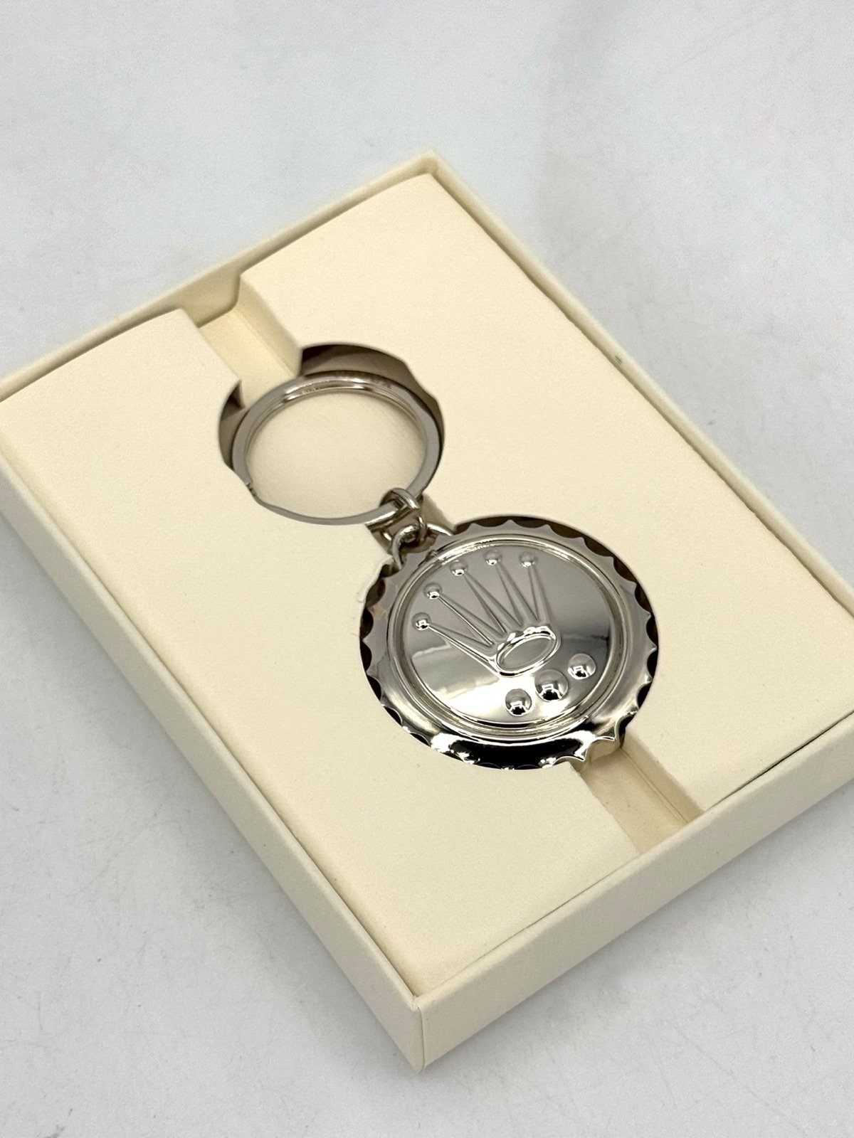 Brand New Rolex Keychain Crown Silver Watch Collectors Gift Keyring - Image 2