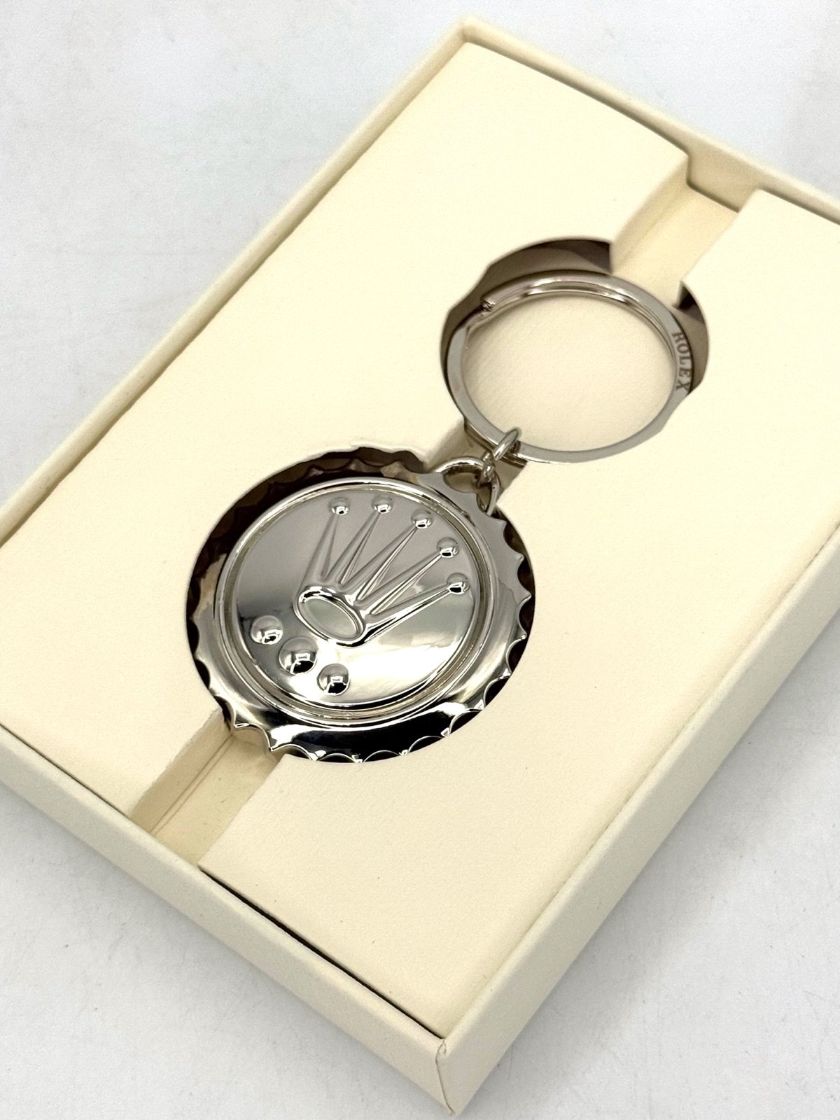 Brand New Rolex Keychain Crown Silver Watch Collectors Gift Keyring - Image 3