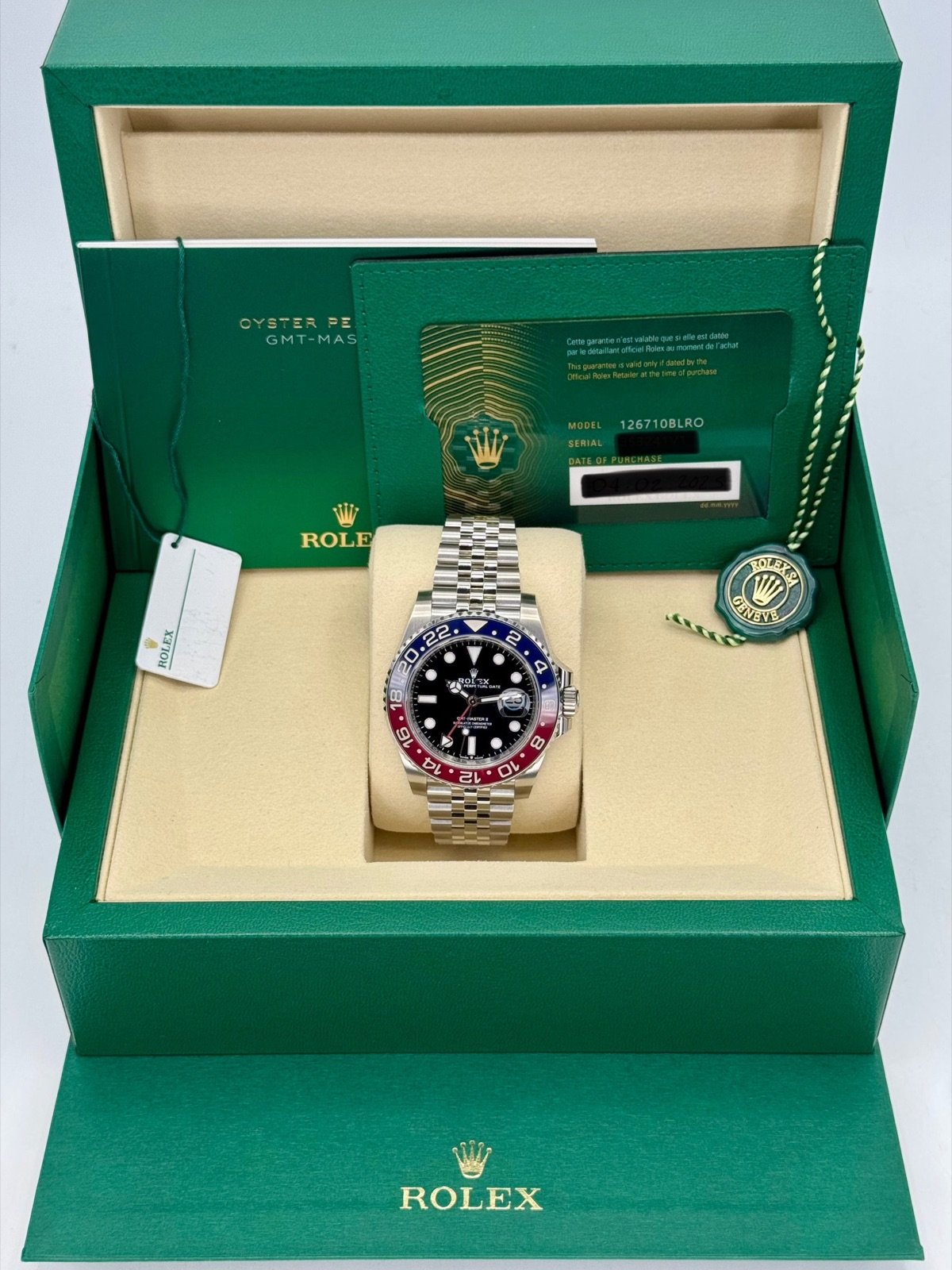 2025 Rolex GMT-Master II “Pepsi” 40mm 126710BLRO Jubilee (Unworn) - Image 9