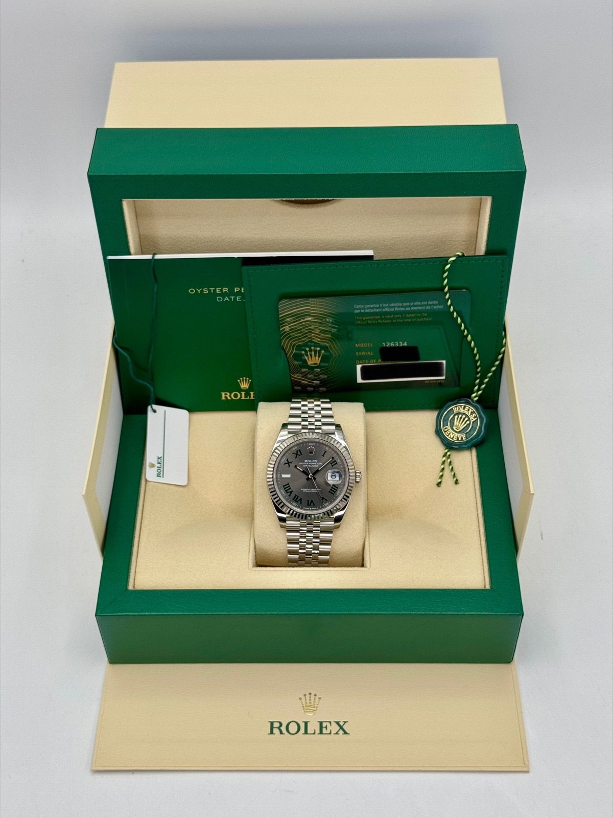 2024 Rolex Datejust 41mm 126334 Jubilee Wimbledon Dial - Image 12