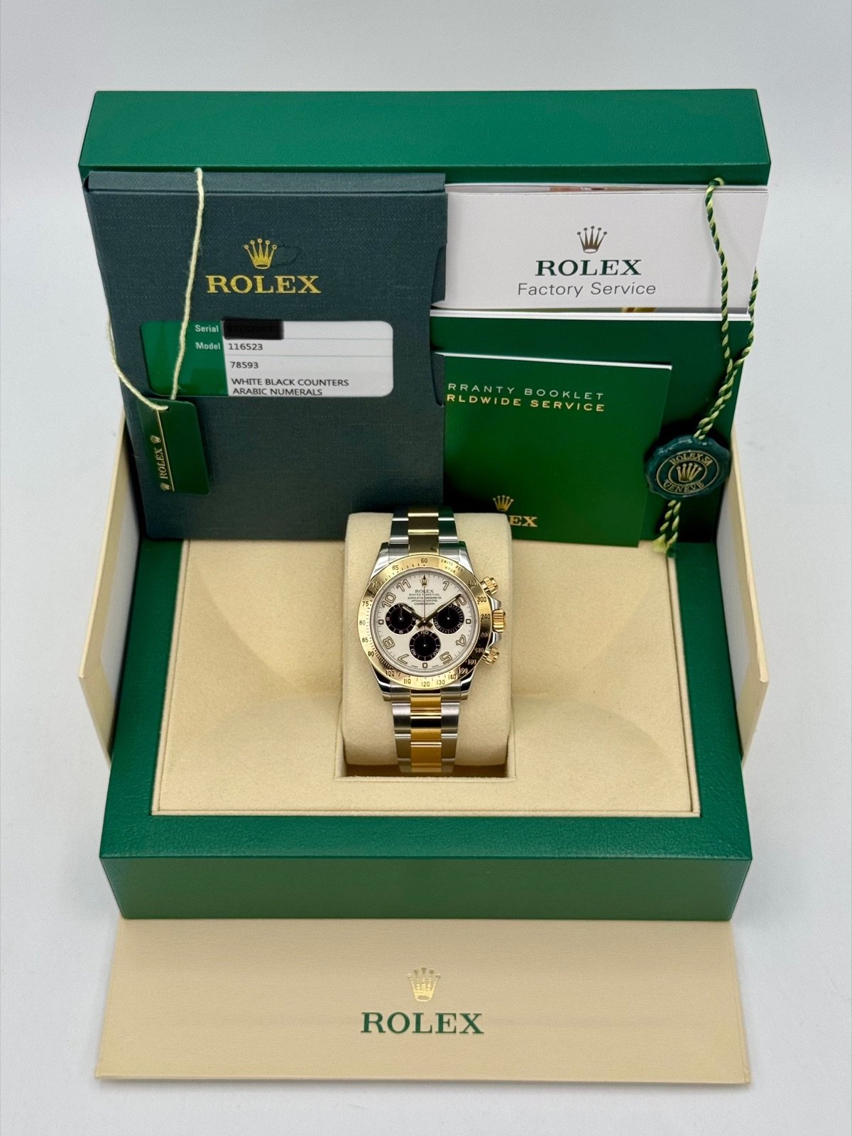 2016 Rolex Daytona 40mm 116523 White Panda Arabic Racing Dial - Image 11