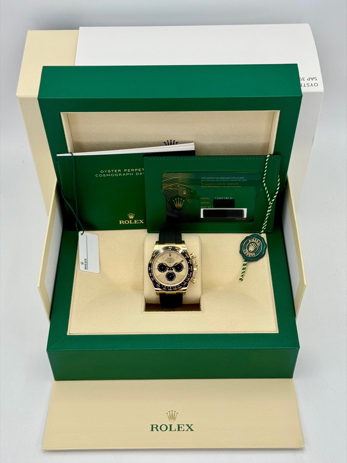 2024 Rolex Daytona 40mm 126518LN Oysterflex Champagne Dial (Unworn) - Image 12