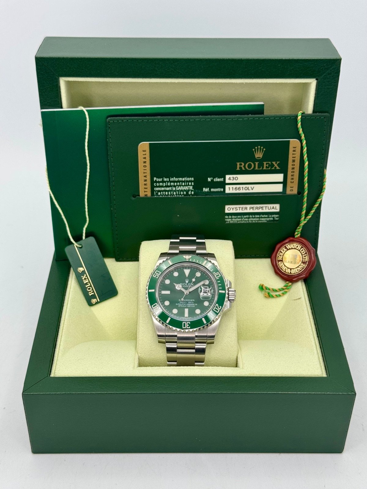 2013 Rolex Submariner “Hulk” 40mm 116610LV Green Dial - Image 9