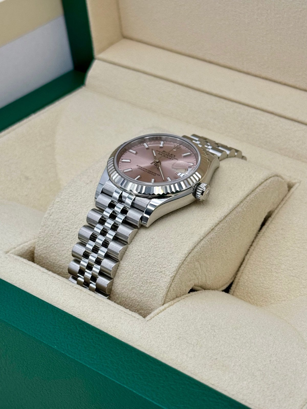 2024 Rolex Datejust 31mm 278274 Stainless Steel Jubilee Pink Dial (Unworn) - Image 5