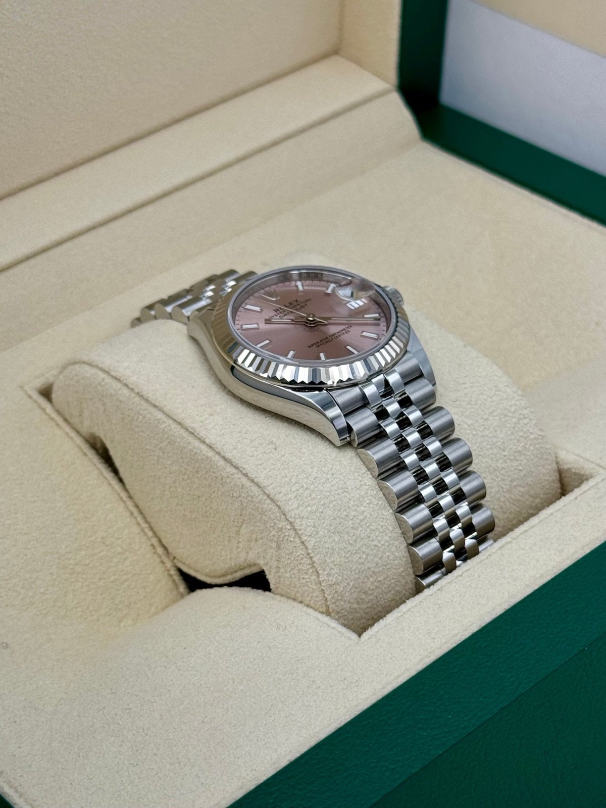 2024 Rolex Datejust 31mm 278274 Stainless Steel Jubilee Pink Dial (Unworn) - Image 6