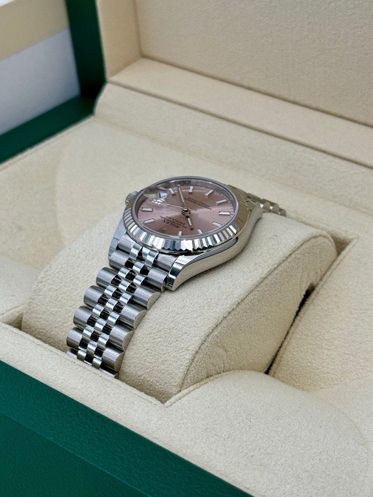 2024 Rolex Datejust 31mm 278274 Stainless Steel Jubilee Pink Dial (Unworn) - Image 7