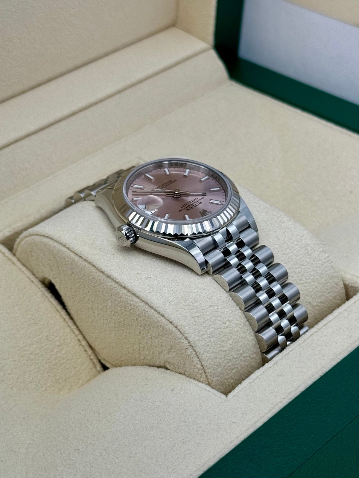 2024 Rolex Datejust 31mm 278274 Stainless Steel Jubilee Pink Dial (Unworn) - Image 8