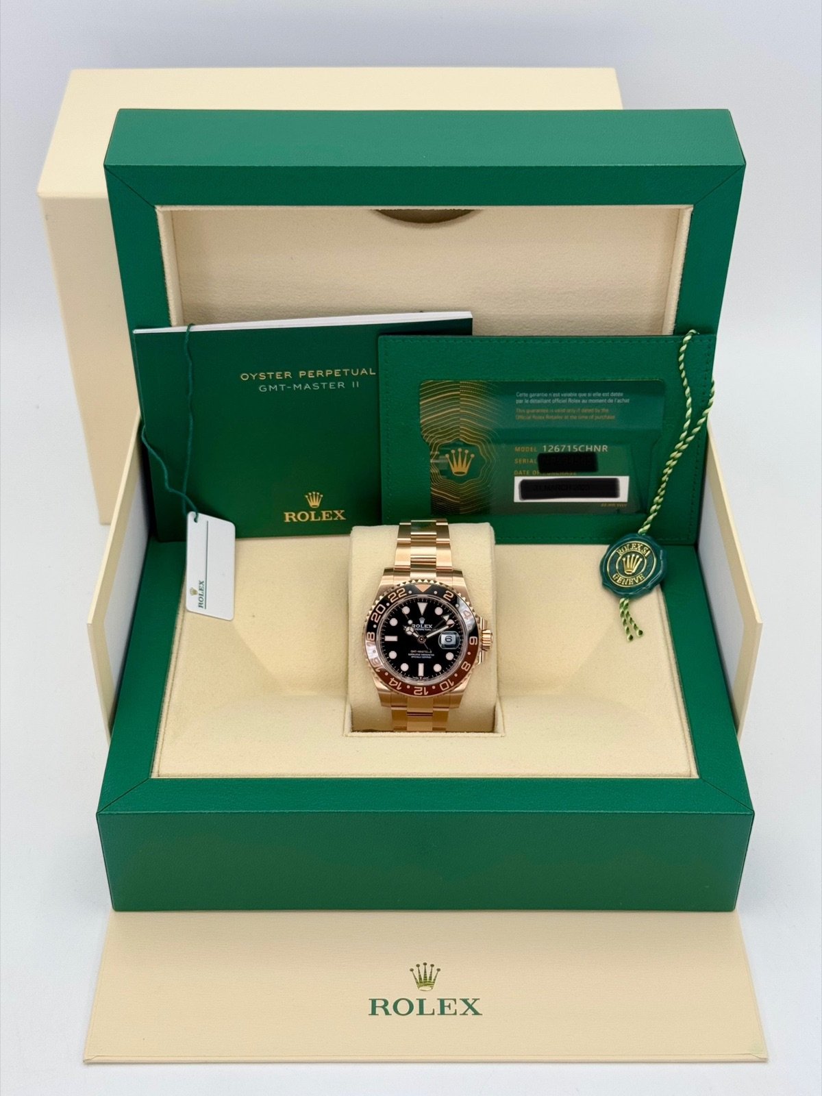2023 Rolex GMT-Master II “Rootbeer” 40mm 126715CHNR Rose Gold (Unworn) - Image 10
