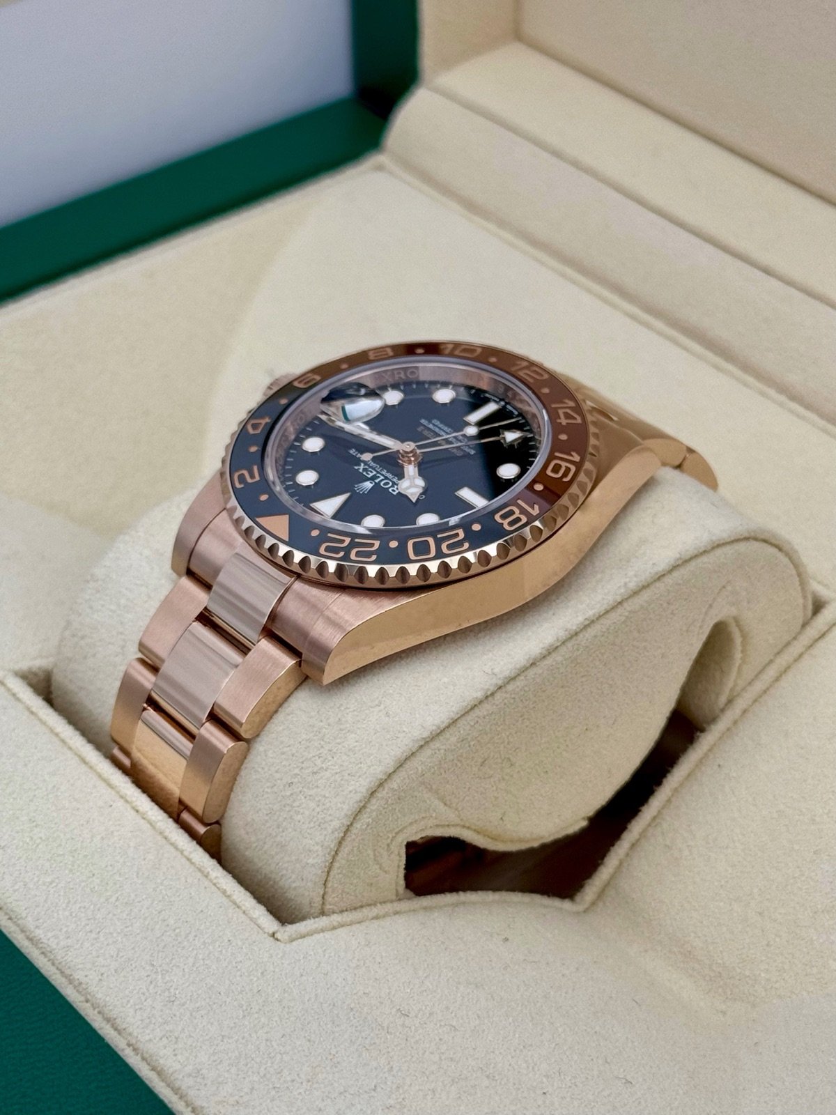 2023 Rolex GMT-Master II “Rootbeer” 40mm 126715CHNR Rose Gold (Unworn) - Image 7