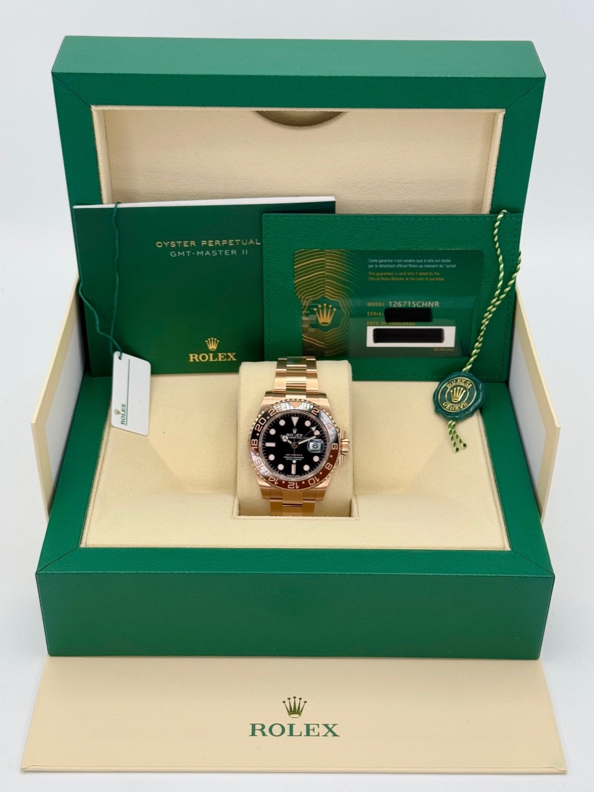 2023 Rolex GMT-Master II “Rootbeer” 40mm 126715CHNR Rose Gold (Unworn) - Image 9