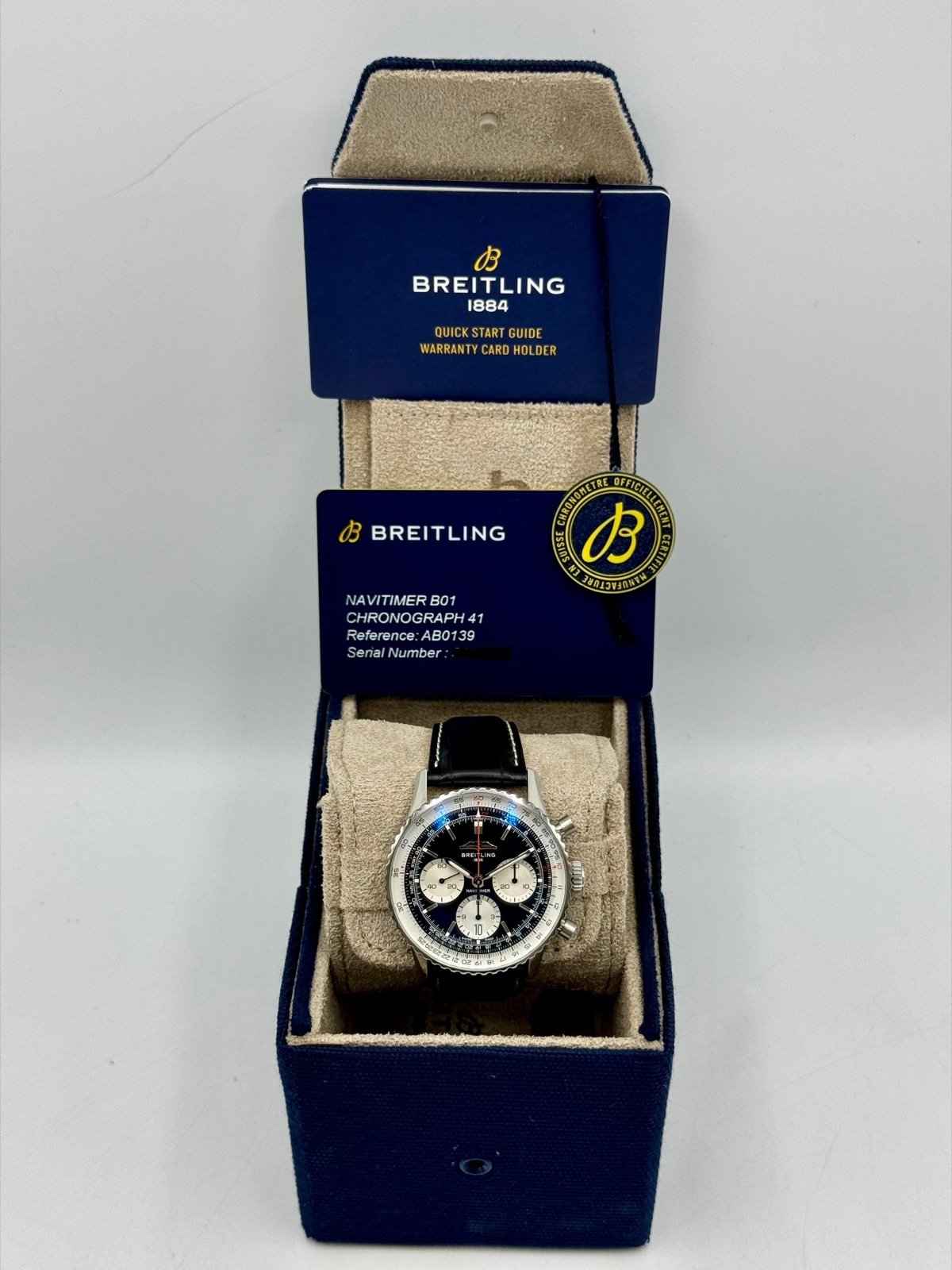 2024 Breitling Chronograph 42mm AB0139 Stainless Steel Black Dial (Unworn) - Image 11
