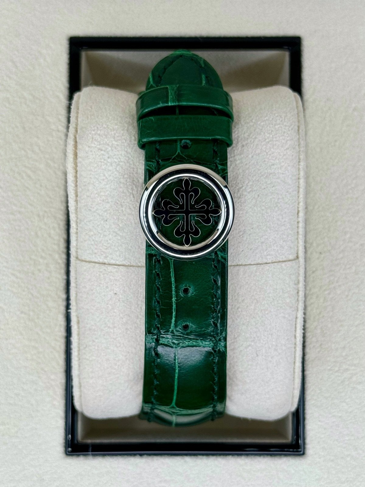 2023 Patek Philippe 5930P World Time Flyback Chronograph Platinum Green Dial - Image 2
