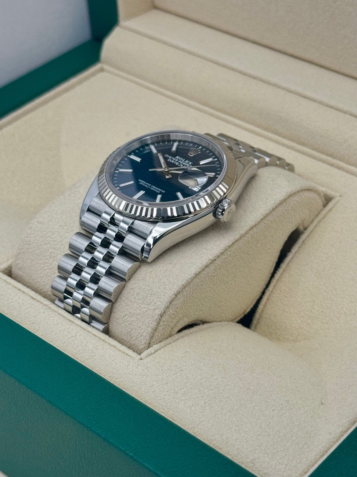 2023 Datejust 36mm 126234 Stainless Steel Jubilee Blue Motif Dial - Image 5