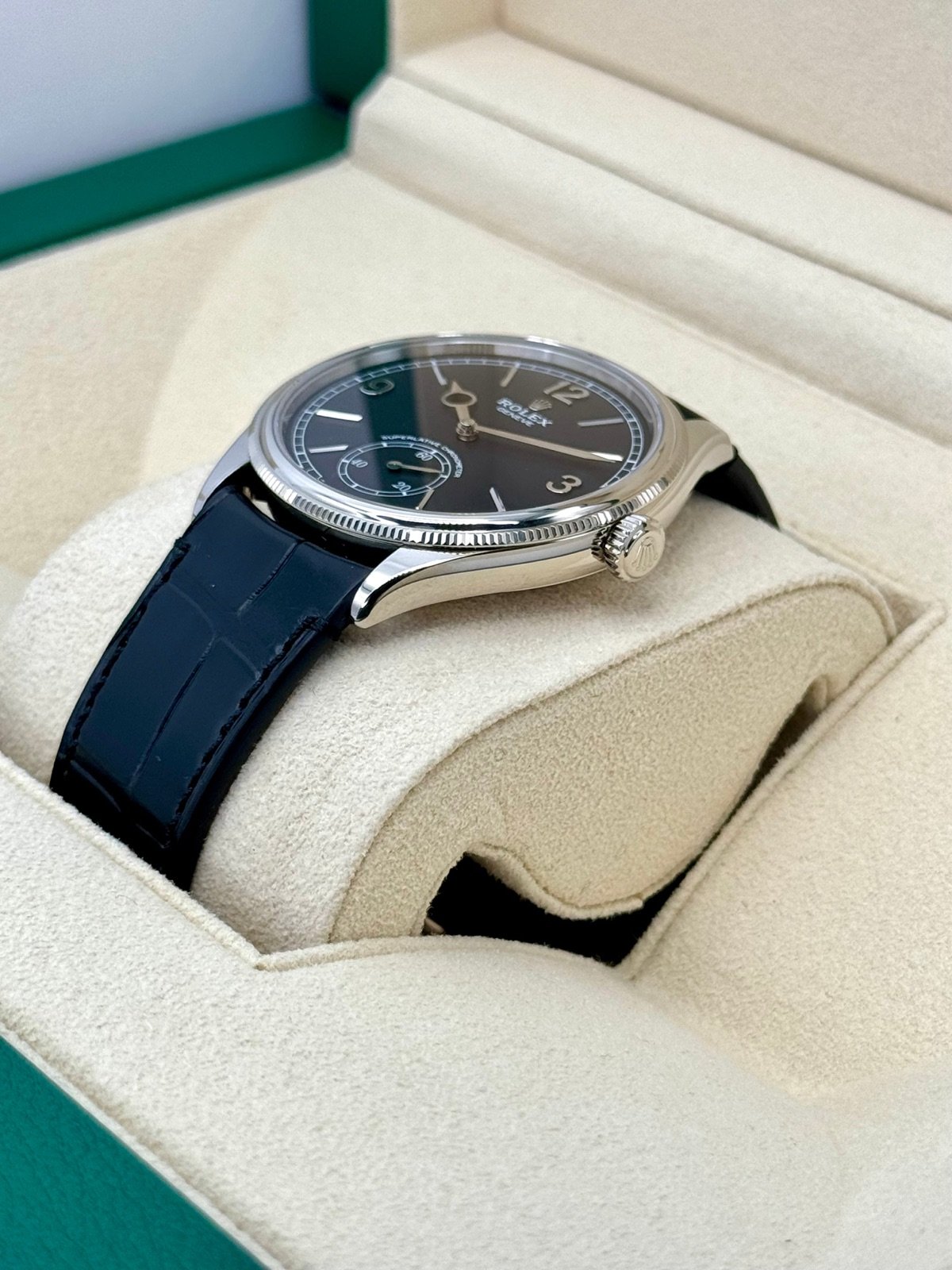 2024 Rolex 1908 39mm 52509 18k White Gold Black Dial (Copy) (Unworn) - Image 5