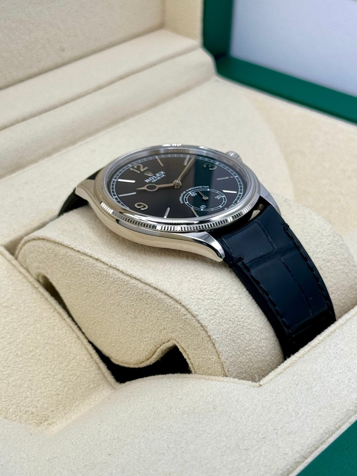 2024 Rolex 1908 39mm 52509 18k White Gold Black Dial (Copy) (Unworn) - Image 6
