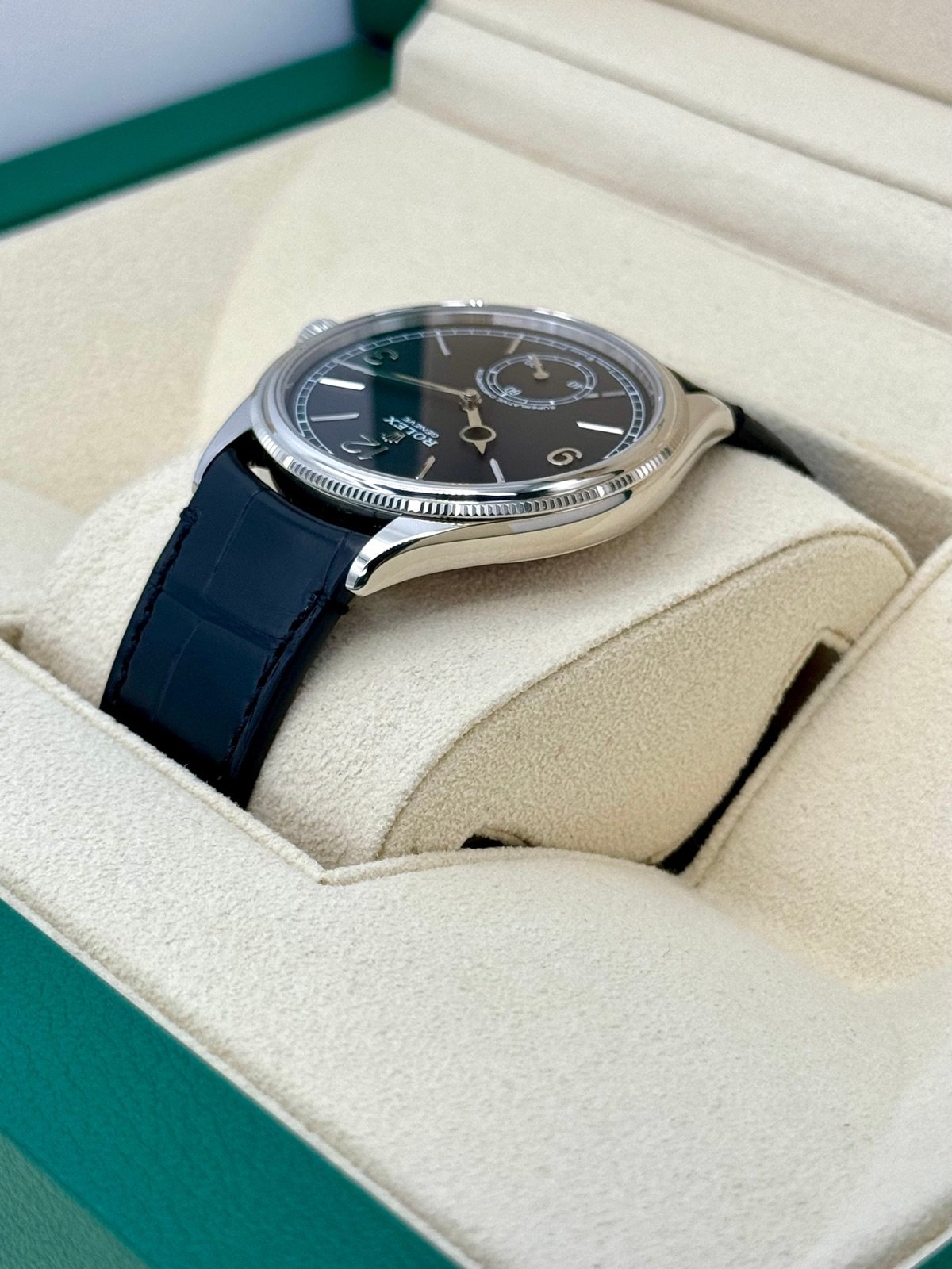2024 Rolex 1908 39mm 52509 18k White Gold Black Dial (Copy) (Unworn) - Image 7
