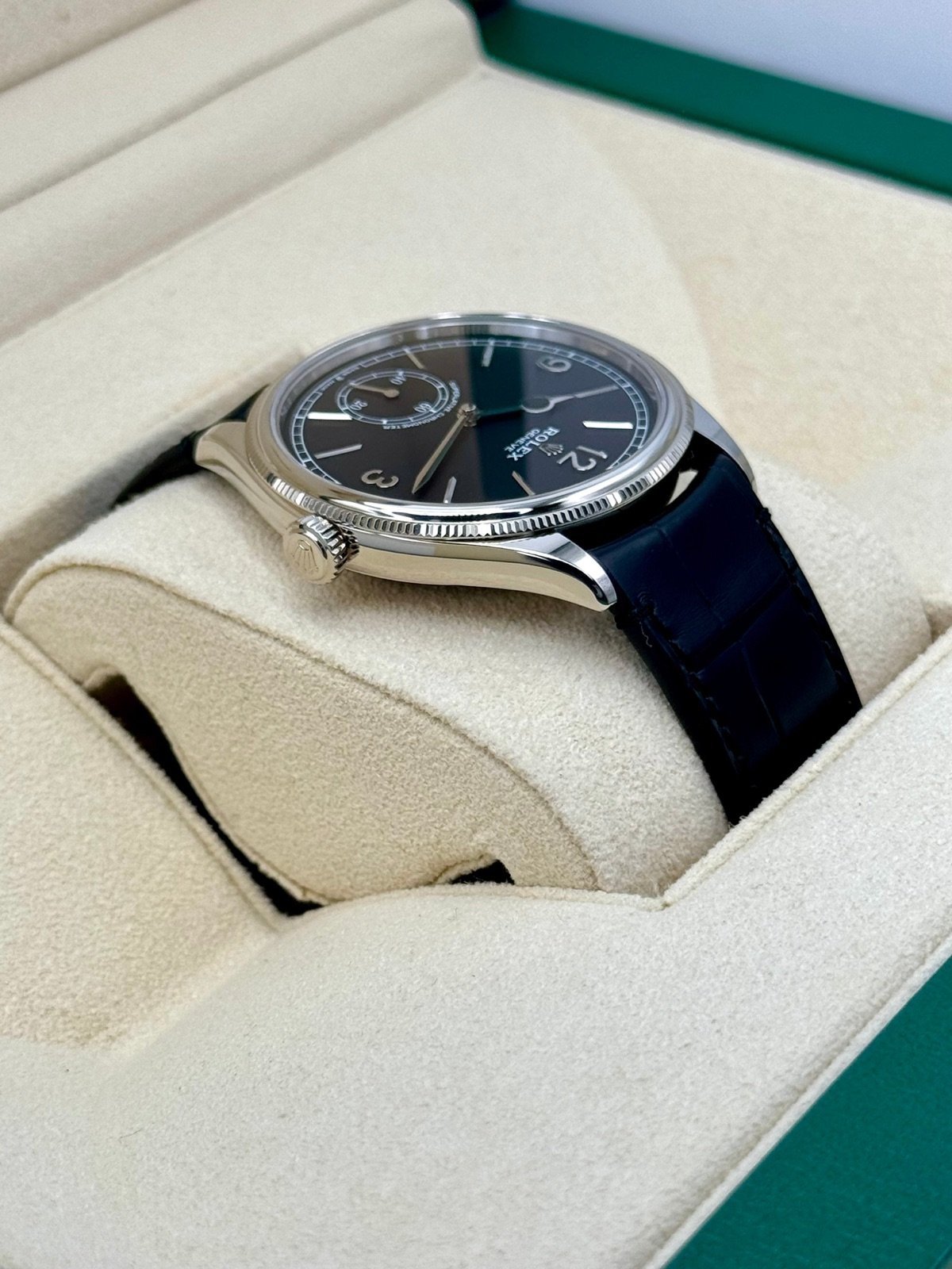 2024 Rolex 1908 39mm 52509 18k White Gold Black Dial (Copy) (Unworn) - Image 8