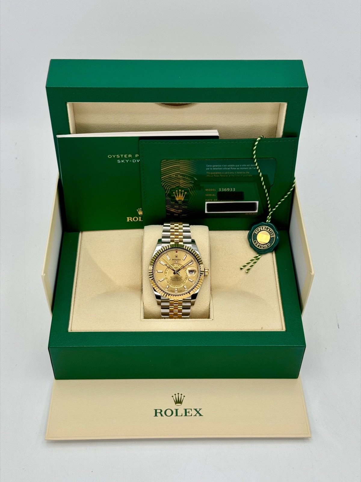 2024 Rolex Sky-Dweller 42mm 336933 Jubilee Champagne Dial (Unworn) - Image 11