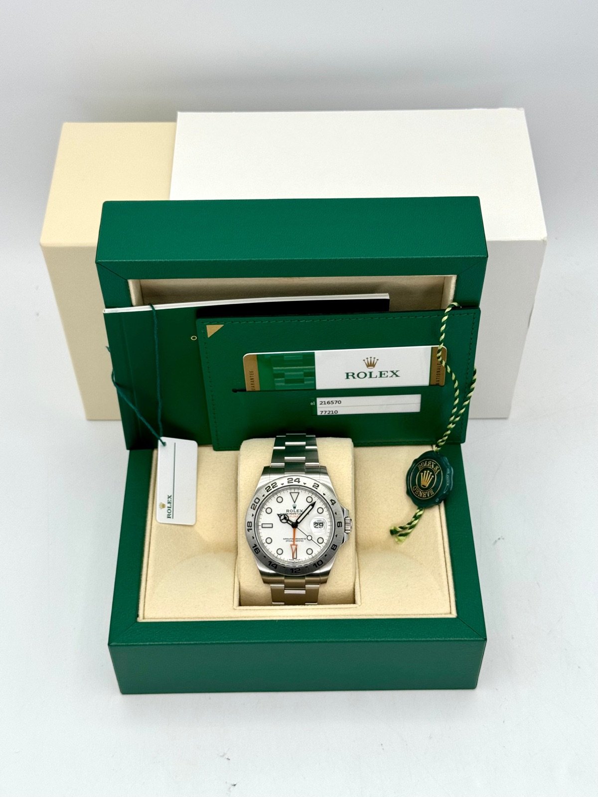 2017 Rolex Explorer II 42mm 216570 Polar White Dial - Image 12