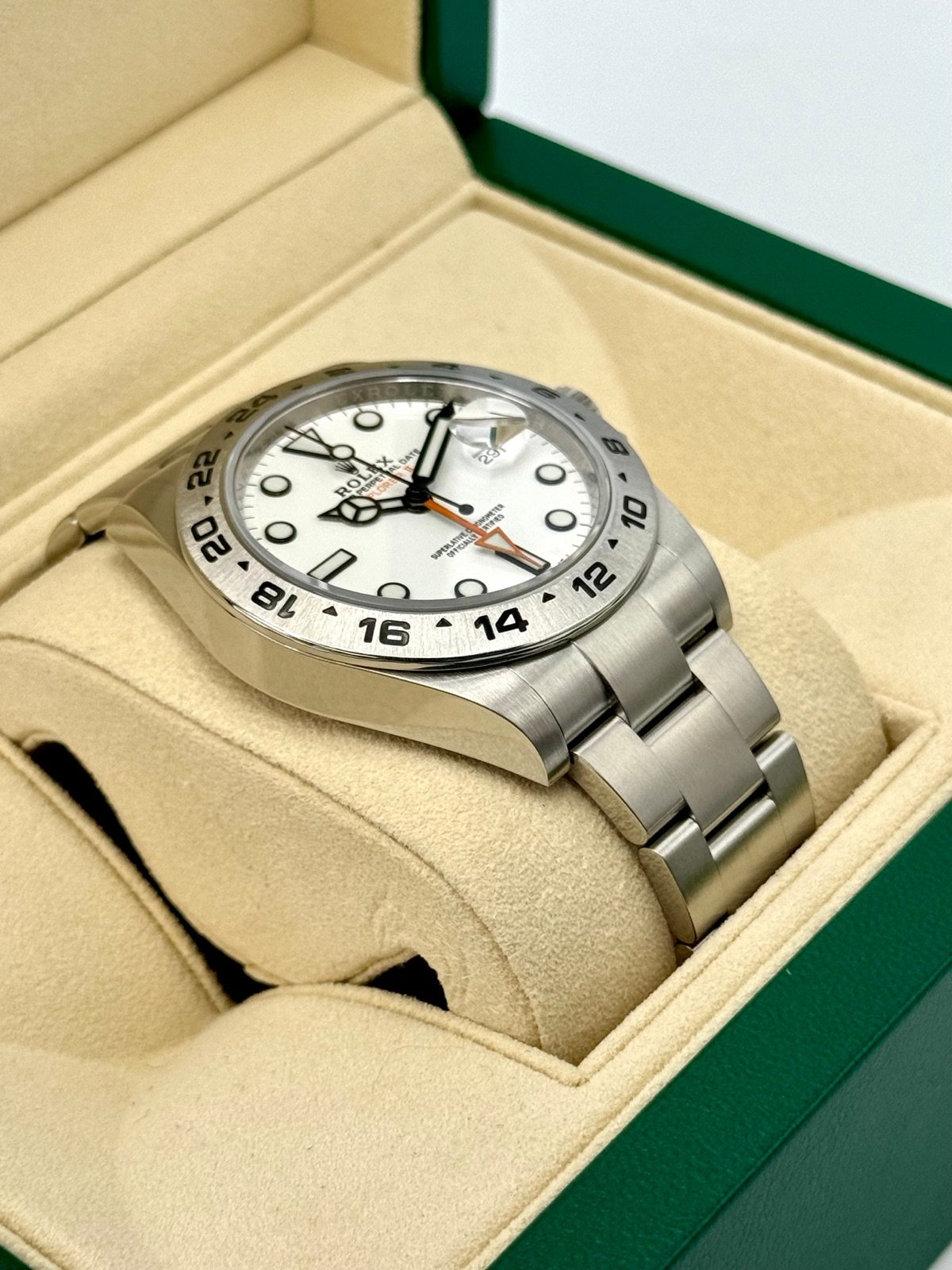 2017 Rolex Explorer II 42mm 216570 Polar White Dial - Image 6