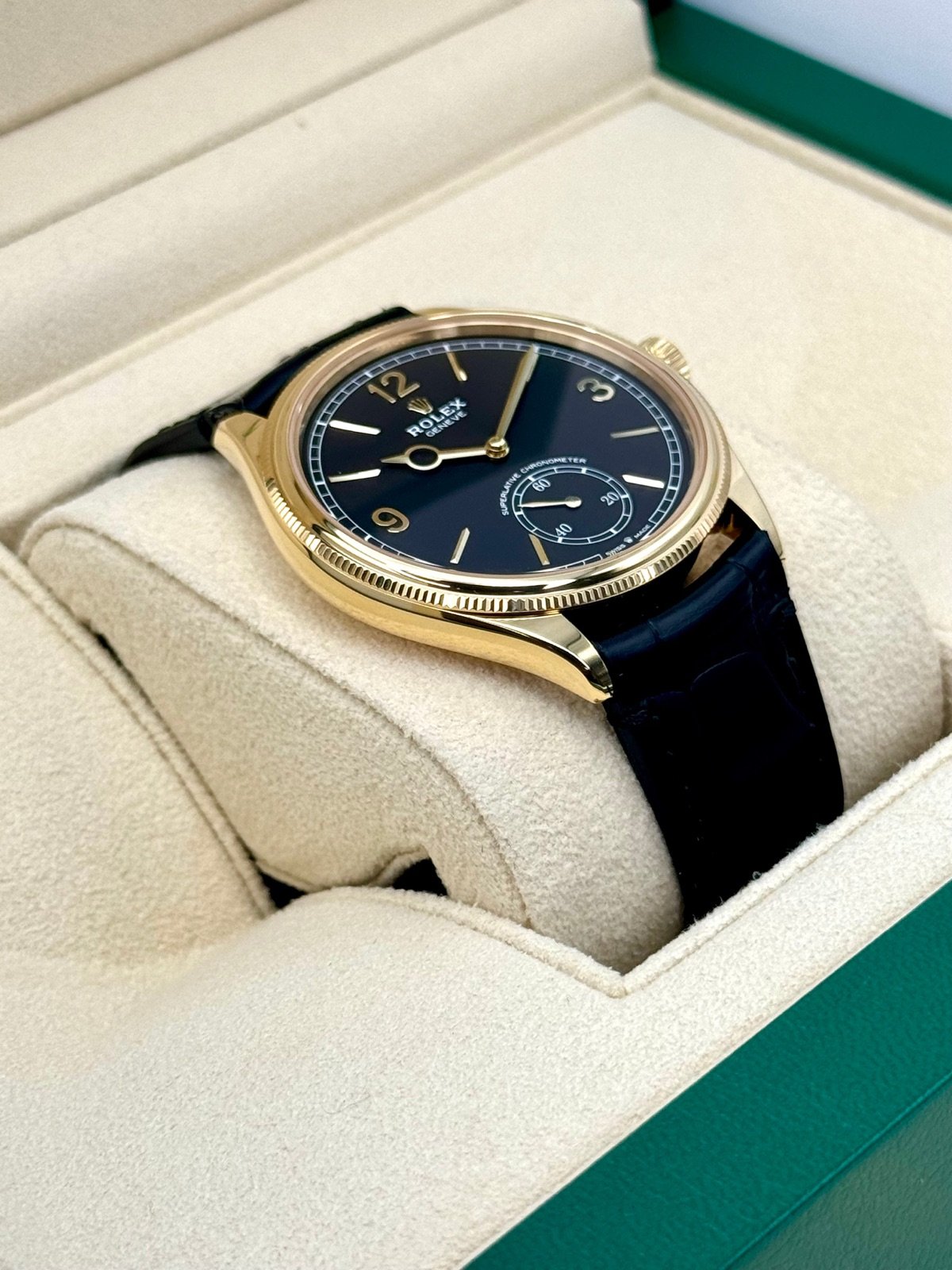 2024 Rolex 1908 39mm 52508 Yellow Gold Black Dial (Unworn) - Image 6