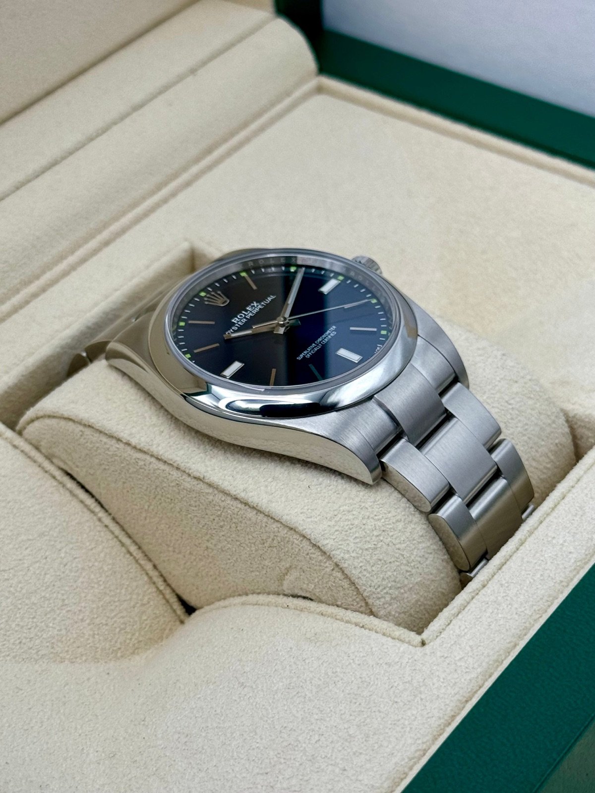 Rolex Oyster Perpetual 39mm 114300 Blue Dial - Image 6
