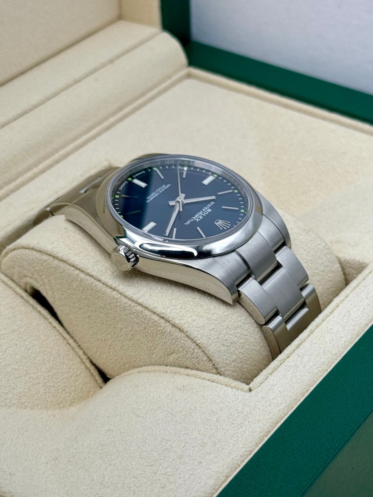Rolex Oyster Perpetual 39mm 114300 Blue Dial - Image 8