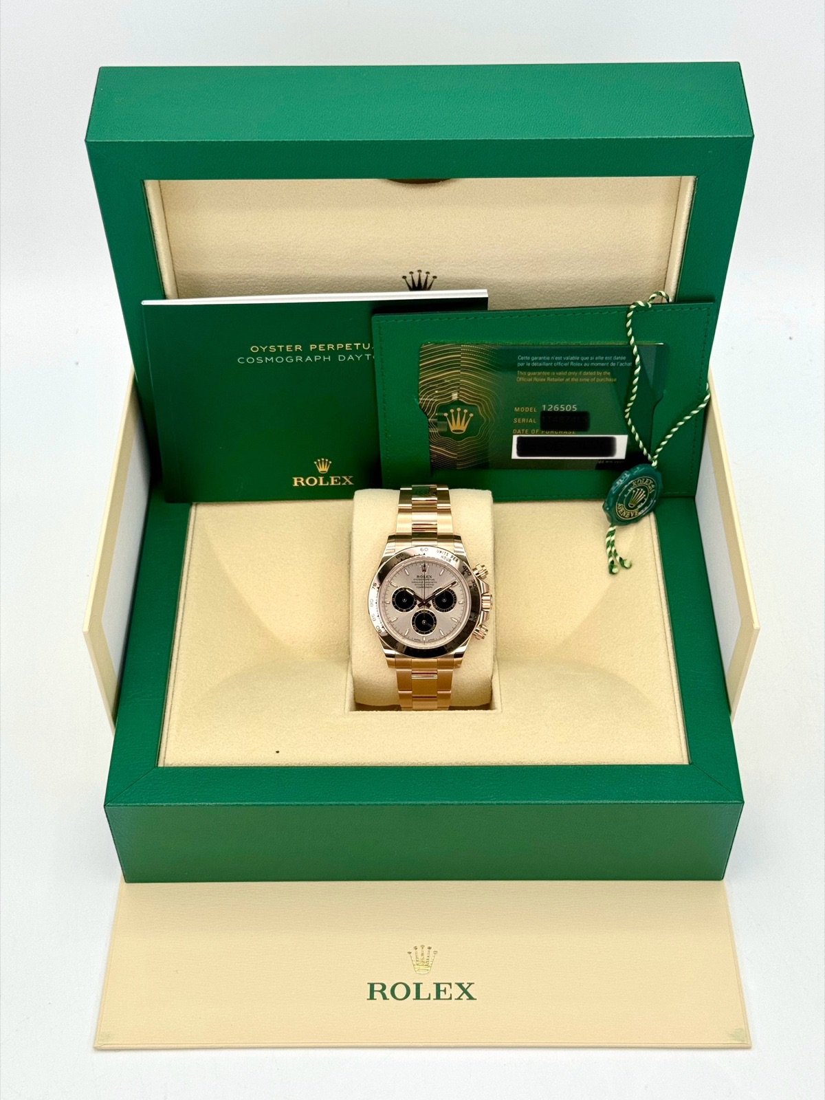 2024 Rolex Daytona 40mm 126505 Rose Gold Sundust Dial (Unworn) - Image 11