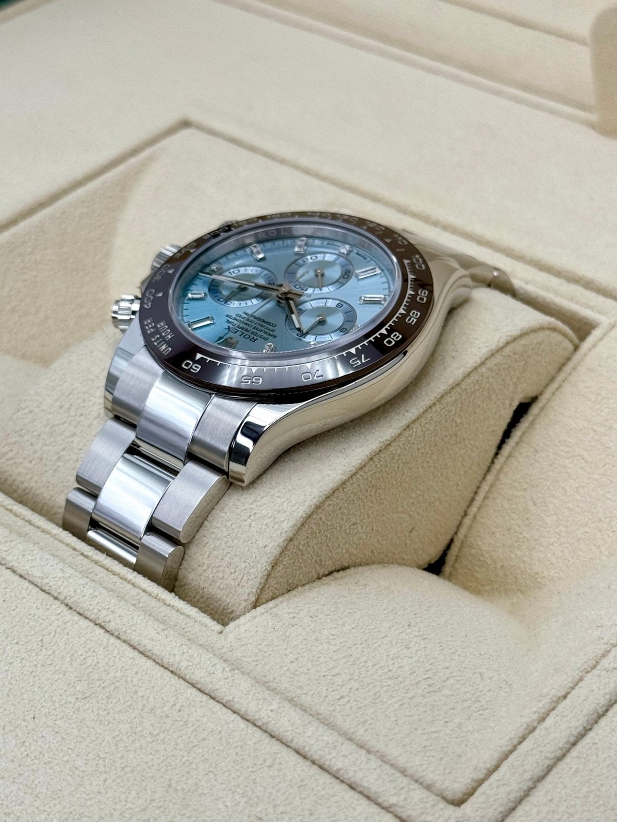 2023 Rolex Daytona 40mm 116506 Platinum Ice Blue Diamond Dial (Unworn) - Image 7