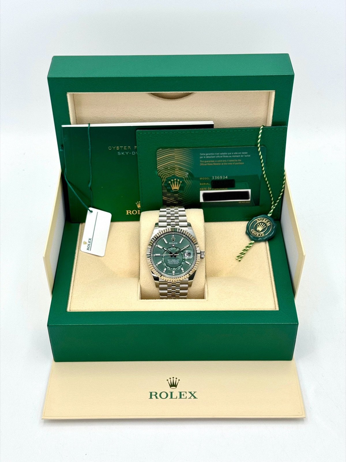 2024 Rolex Sky-Dweller 42mm 336934 Jubilee Mint Green Dial (Unworn) - Image 11